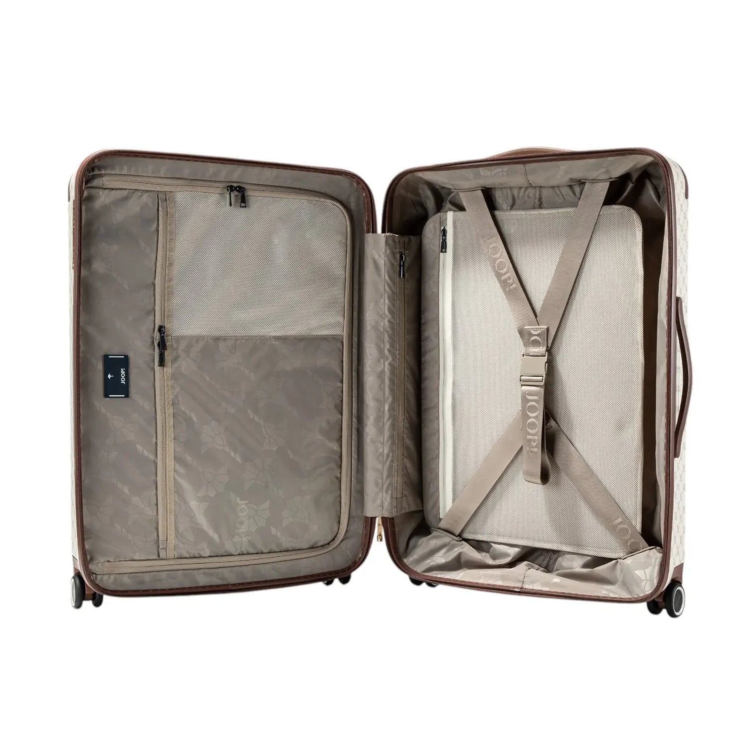 Innenansicht Joop Cortina Volare C65 Trolleycase MVZ 66 cm Offwhite mit Fächern