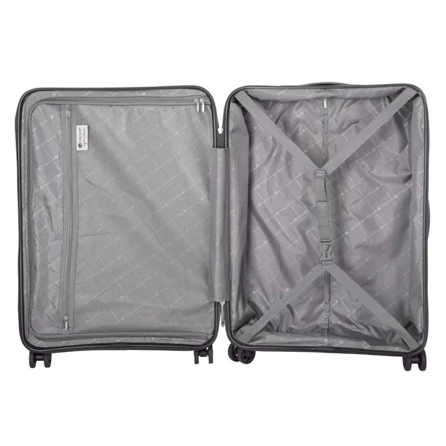 Check In Orlando trolley set 3 pieces. - Olive green