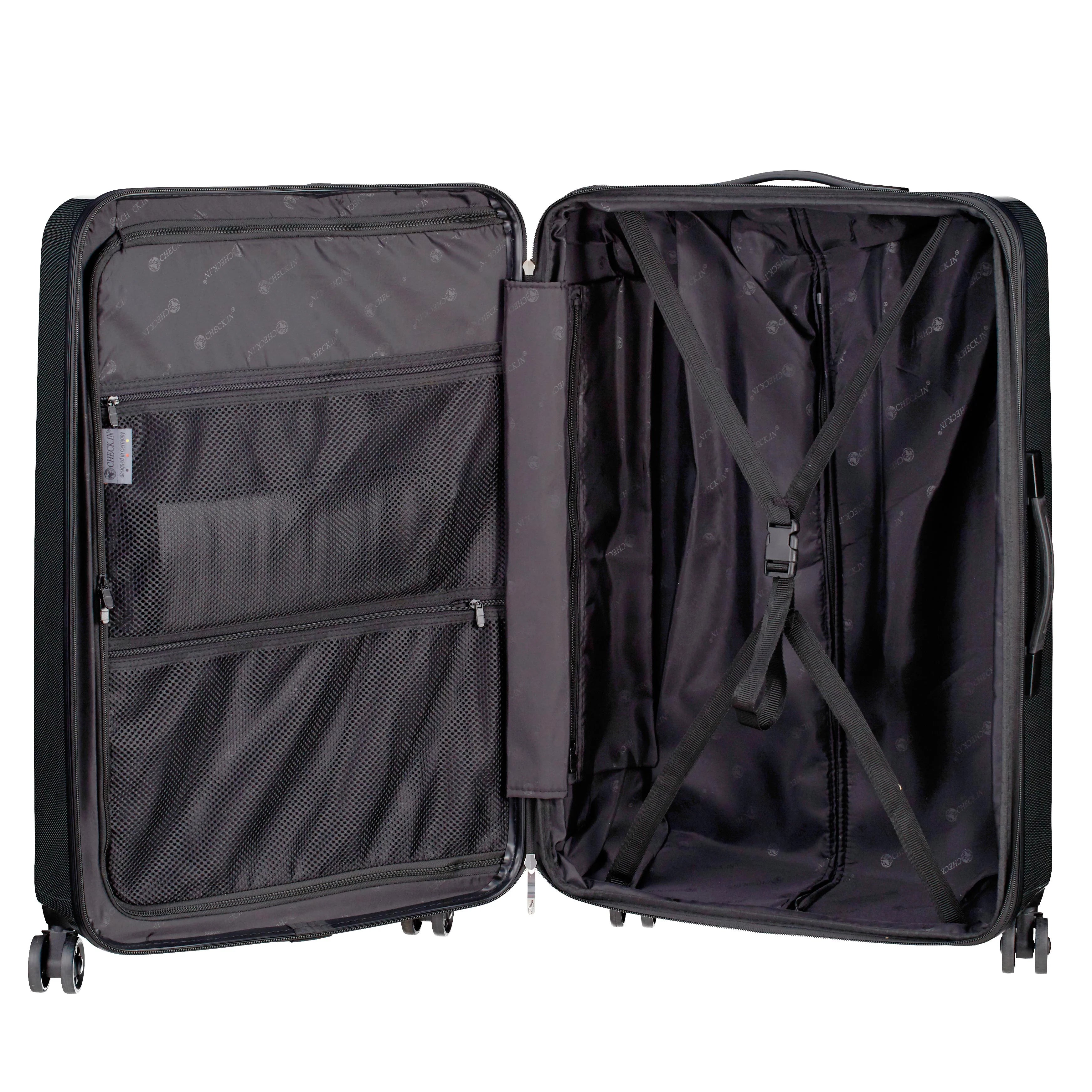 Check In London 2.0 4-Rollen-Trolley 75 cm - Carbon Schwarz, Innenansicht, Inneneinteilung