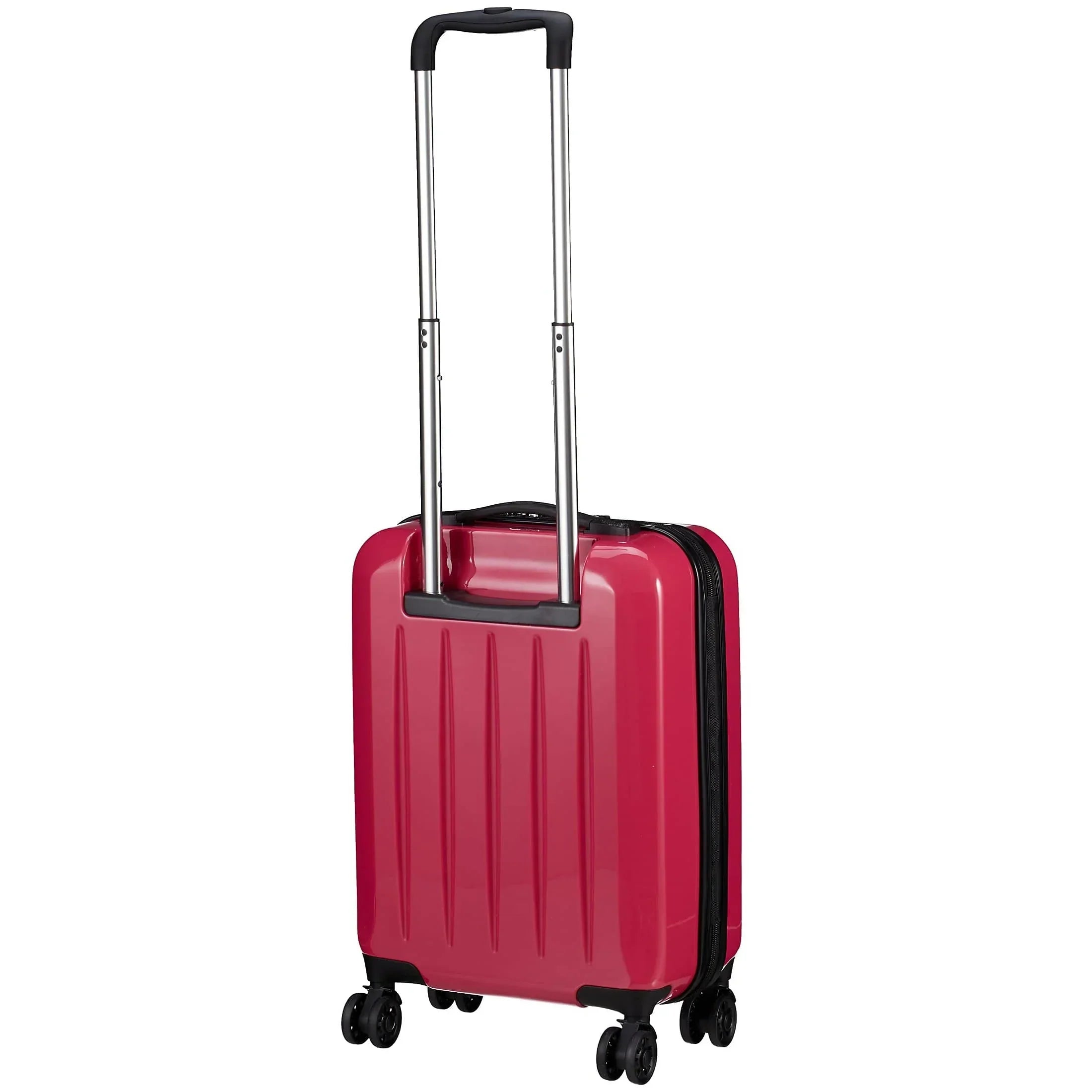 Check In London 2.0 4-Rollen-Kabinentrolley 50 cm - rot, Rückansicht