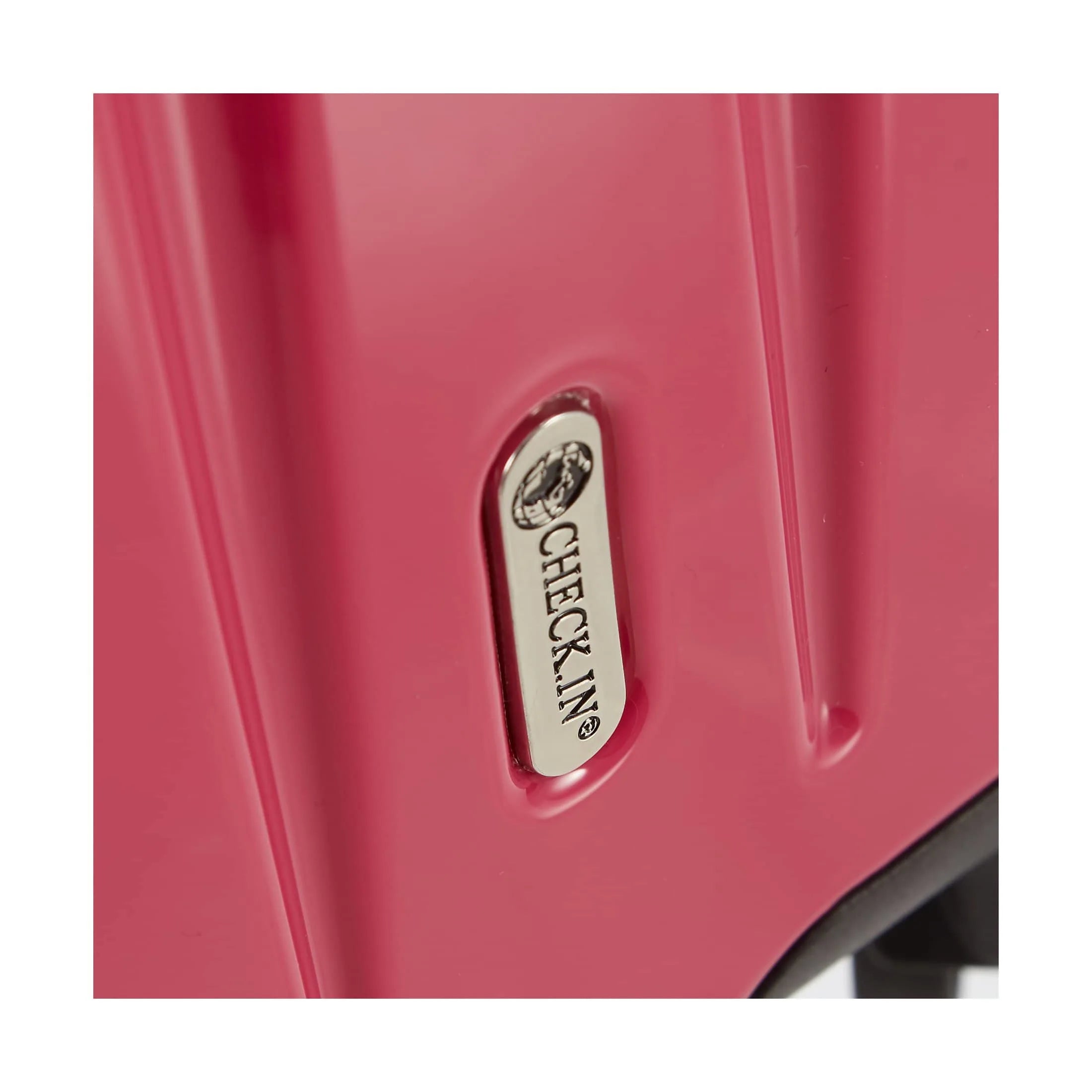 Check In London 2.0 4-Rollen-Kabinentrolley 50 cm - rot, Detailansicht Logo Check.In