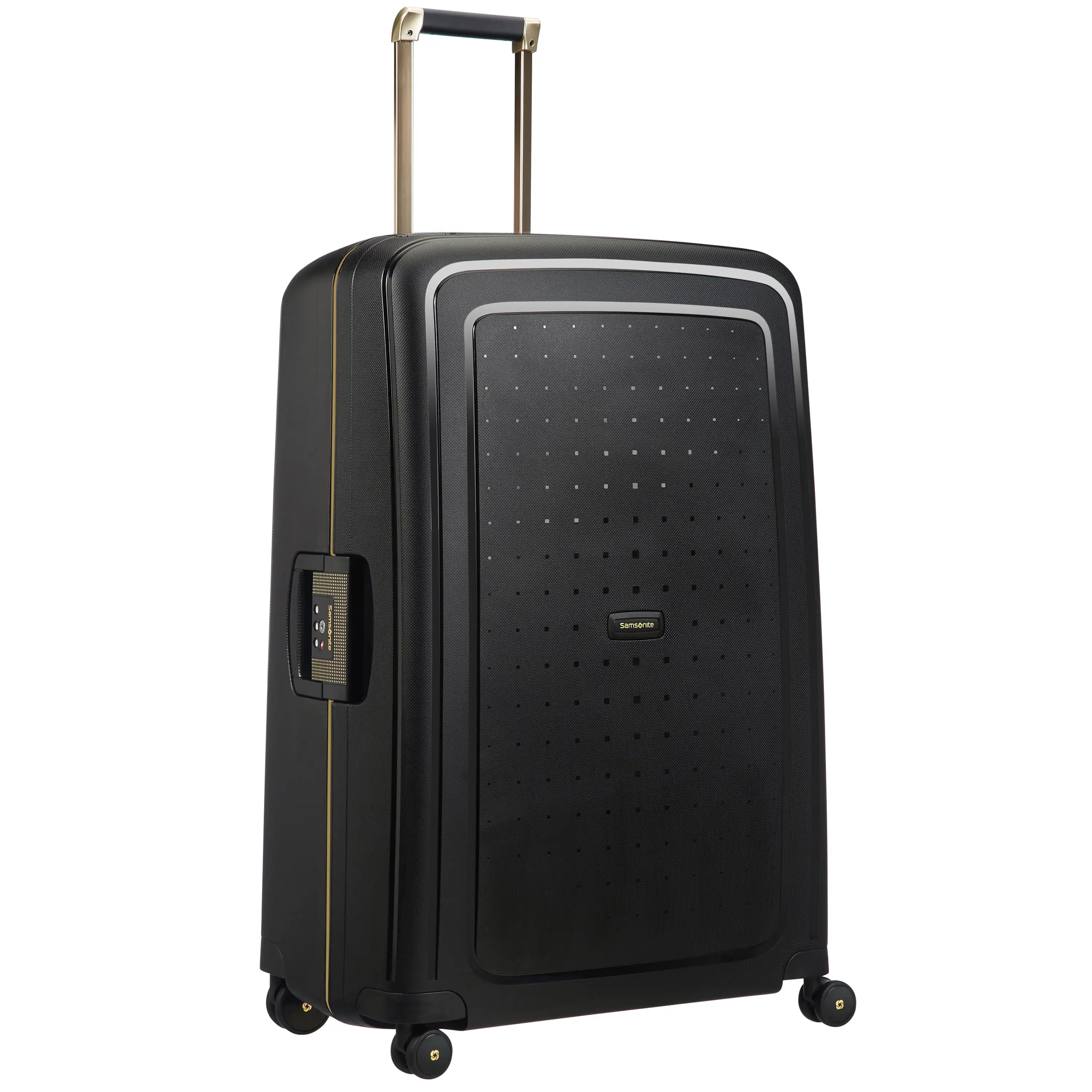 Samsonite S Cure DLX 4-Rollen-Trolley 81 cm - Black/Gold Deluscious