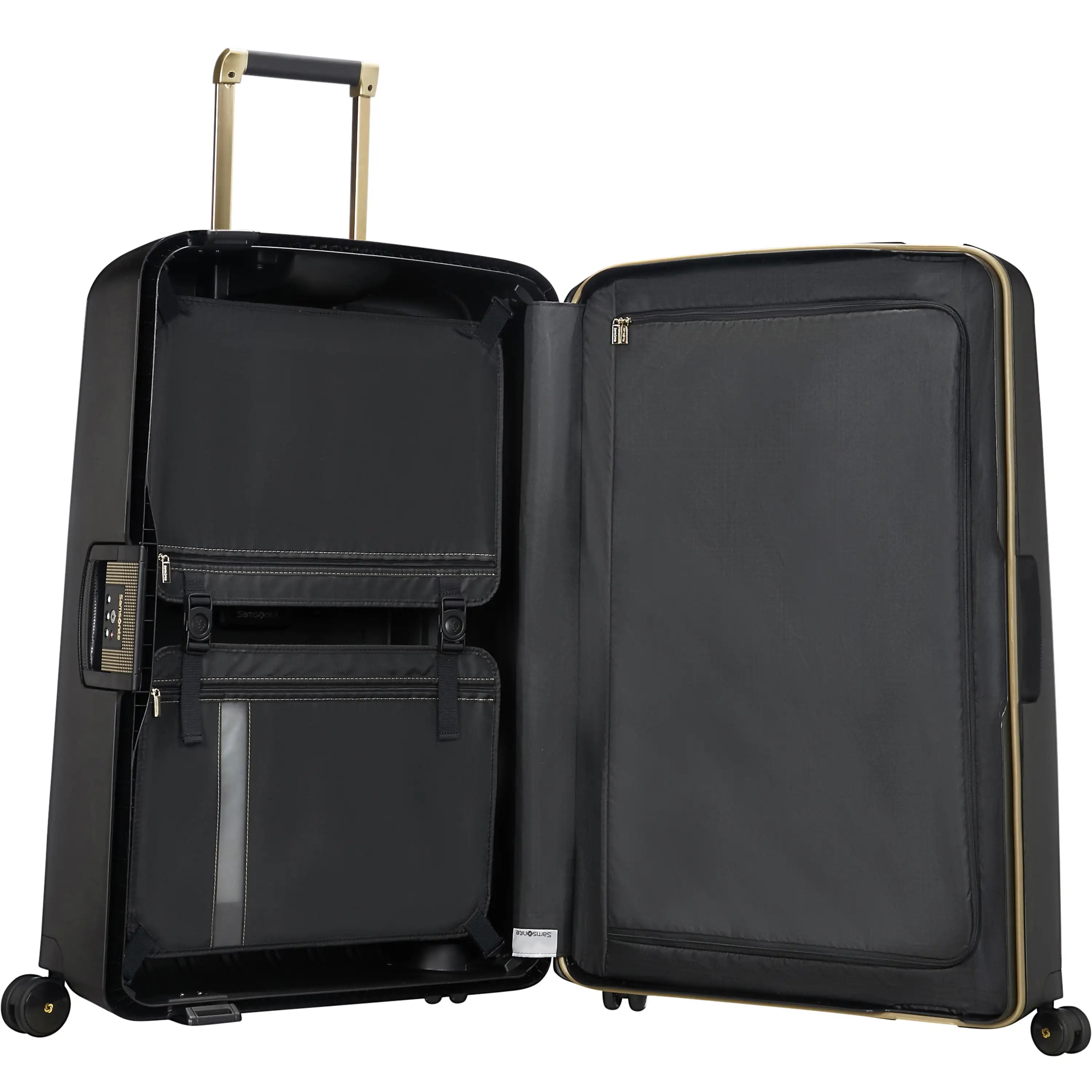 Samsonite S Cure DLX 4-Rollen-Trolley 81 cm - Black/Gold Deluscious