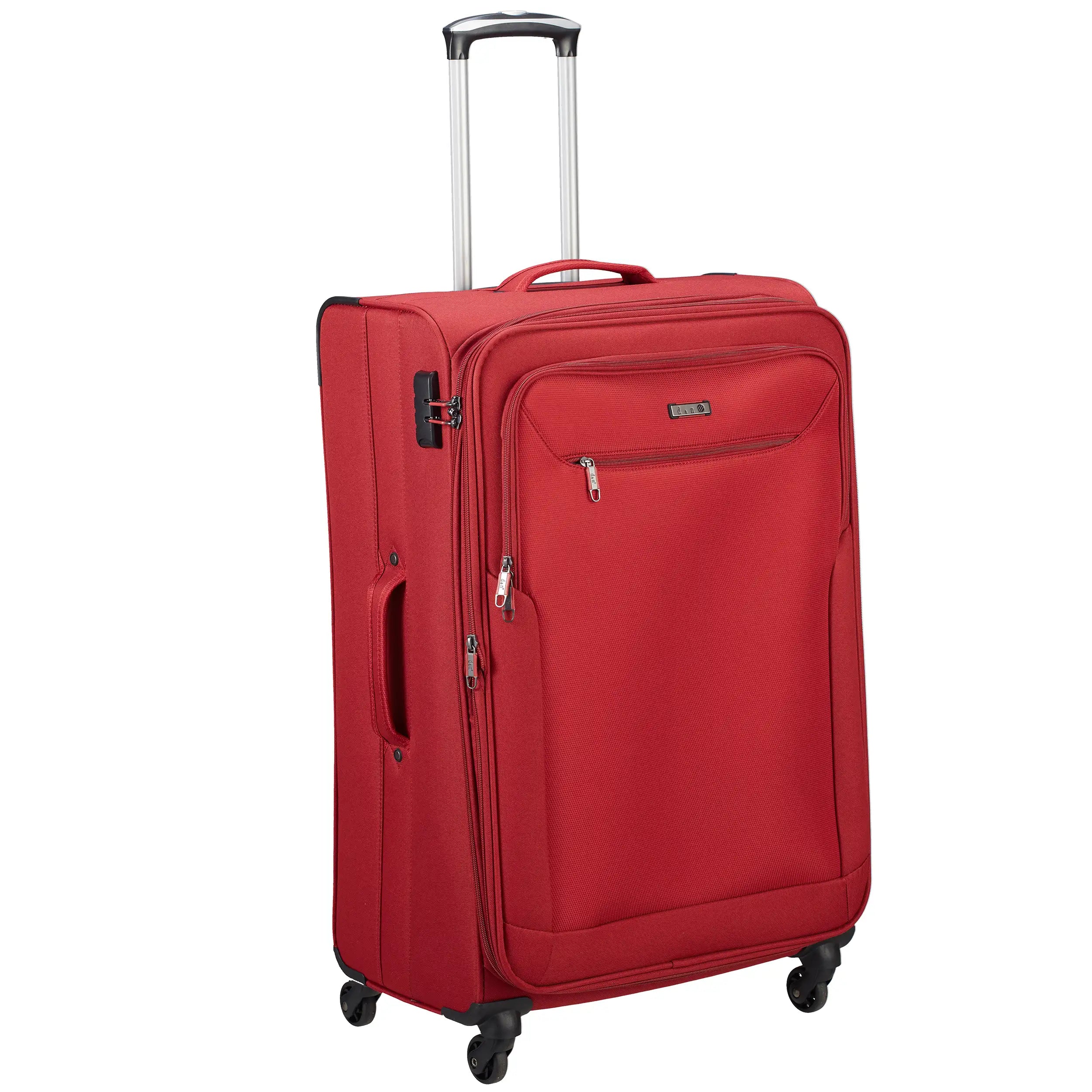 d&n Travel Line 6804 4-Rollen Trolley 76 cm - Bordeaux