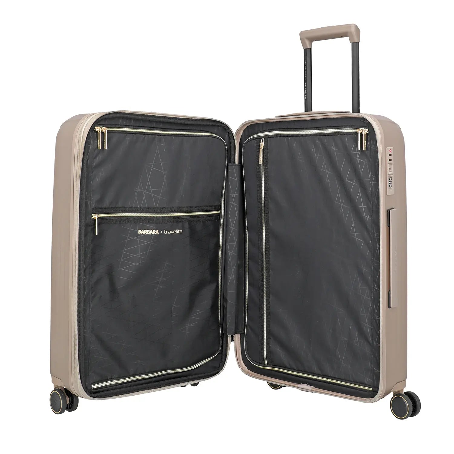 BARBARA & travelite Novelty 4-Rad Trolley M 65 cm - Satin Nude