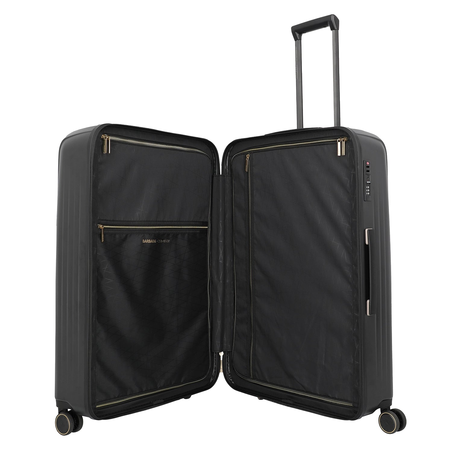 BARBARA & travelite Novelty 4-Rad Trolley L 75 cm - Schwarz