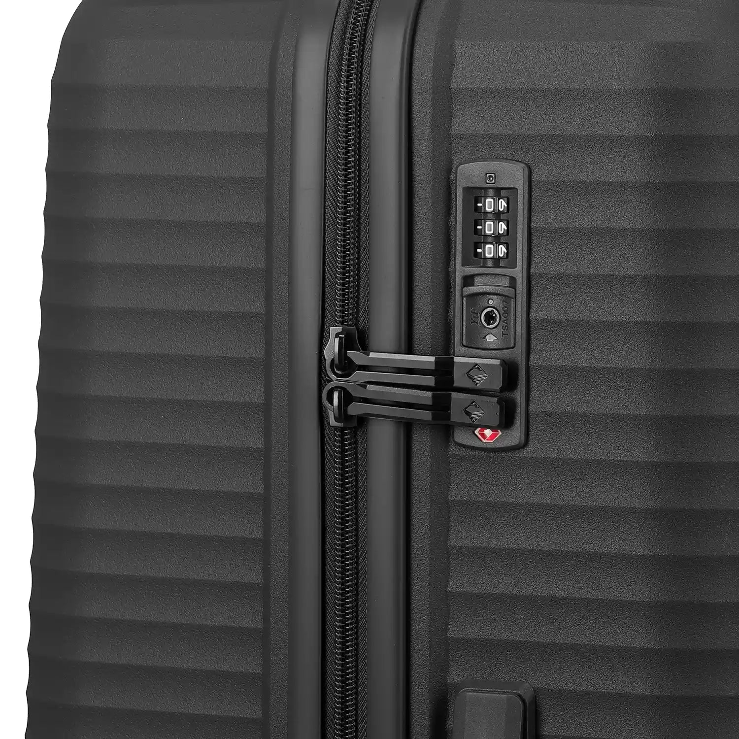 Travelite Air Stripe 4-Rollen Trolley L 77 cm - Black