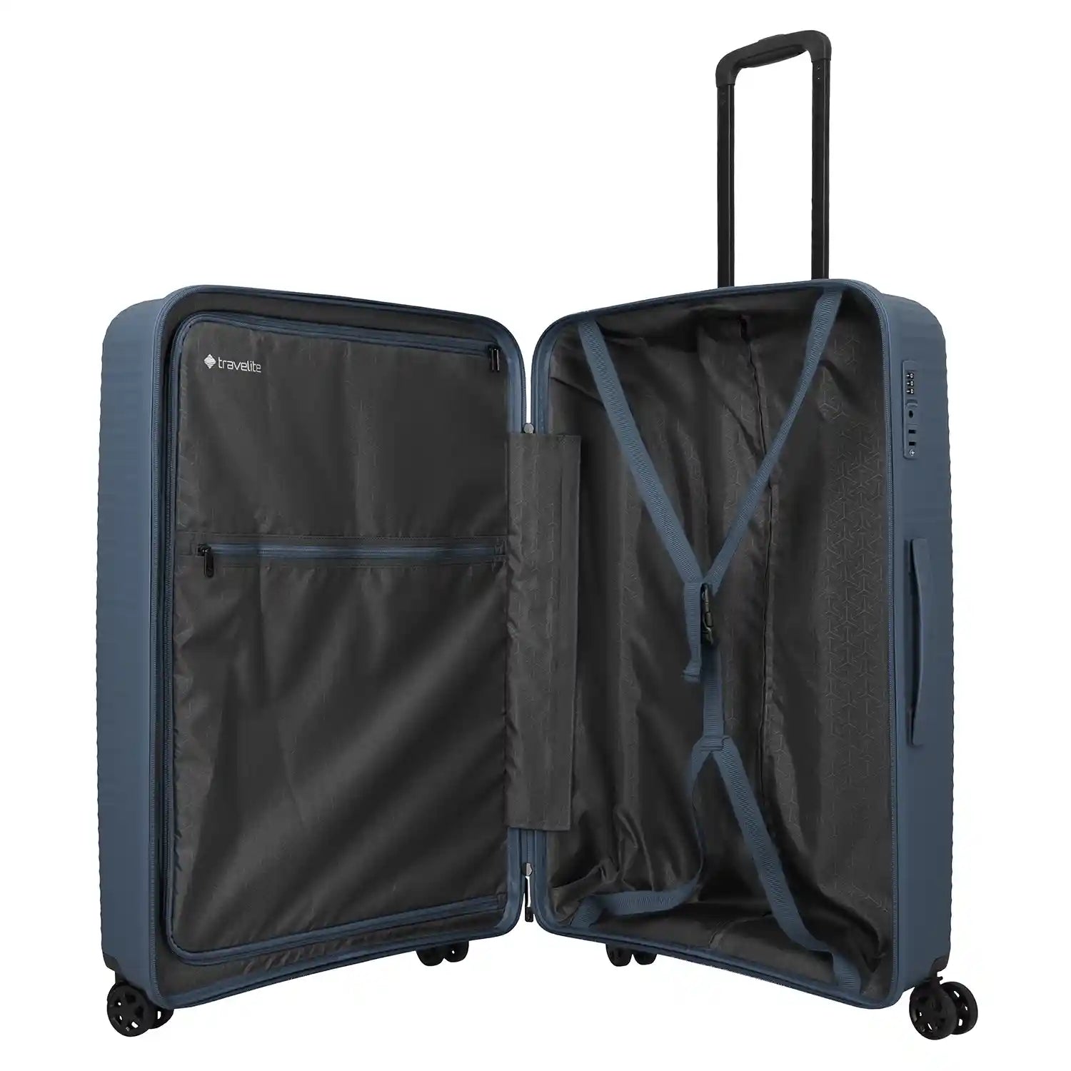 Travelite Air Stripe 4-Rollen Trolley L 77 cm - Navy