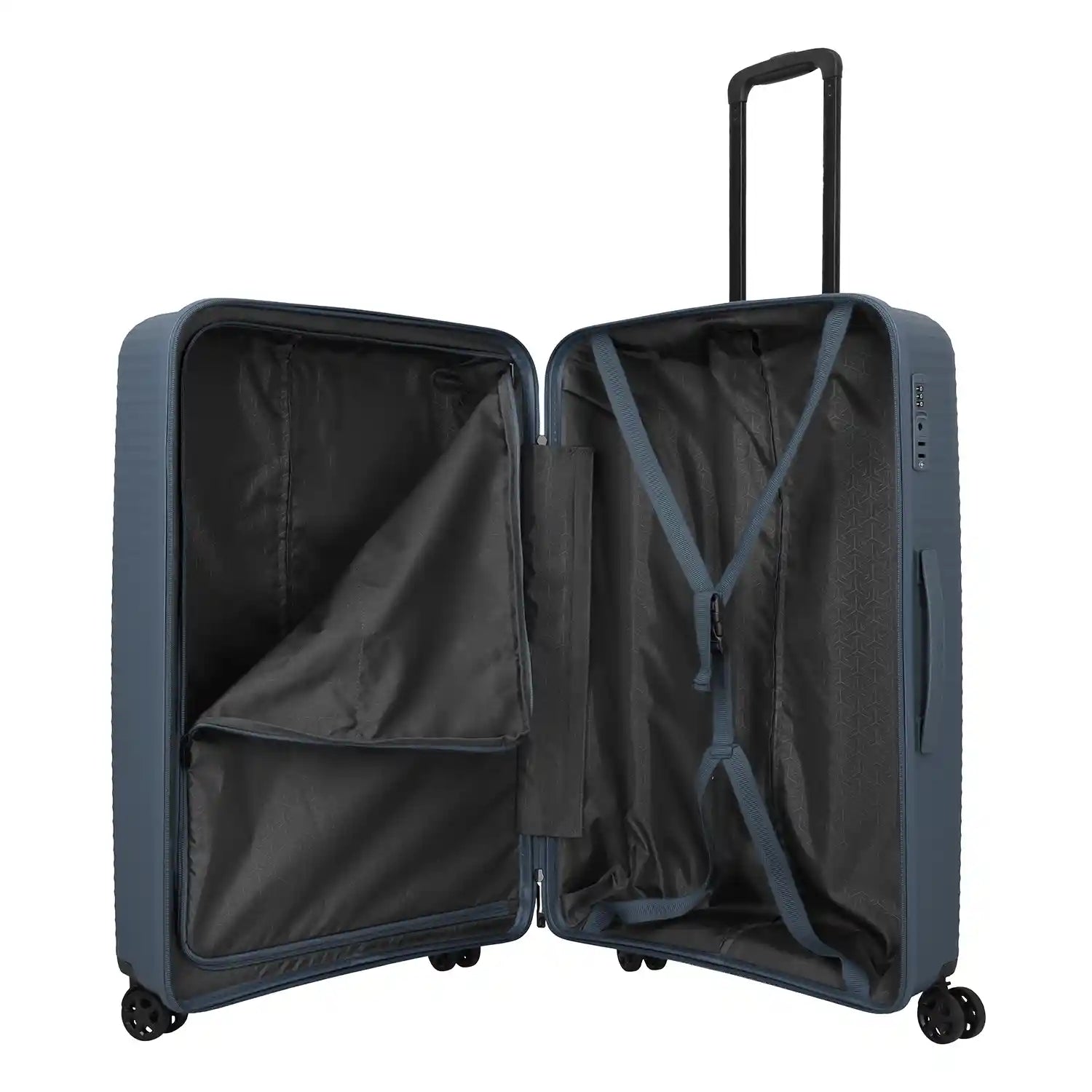 Travelite Air Stripe 4-Rollen Trolley L 77 cm - Navy