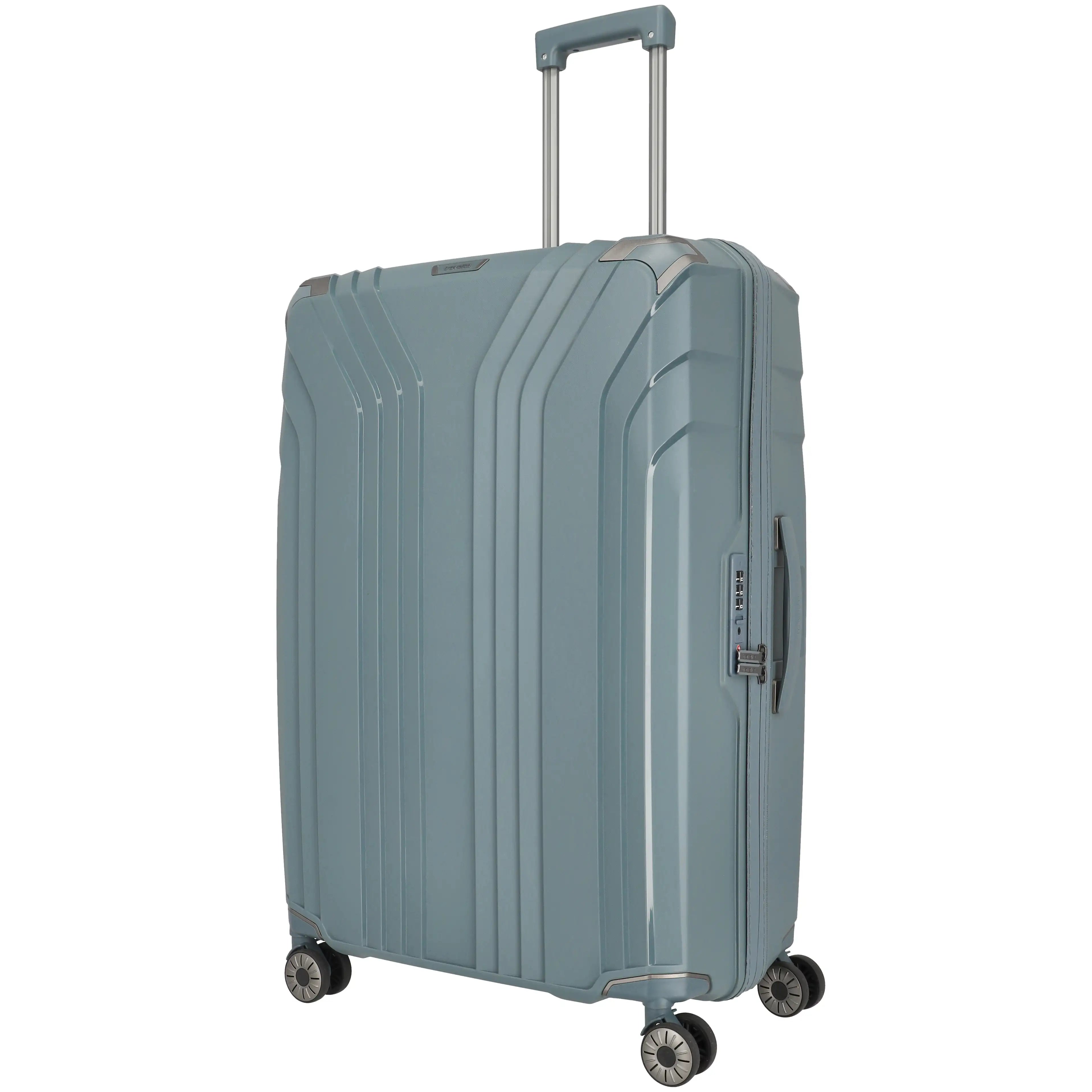 Travelite Elvaa 4-Rollen Trolley 76 cm - Blaugrau