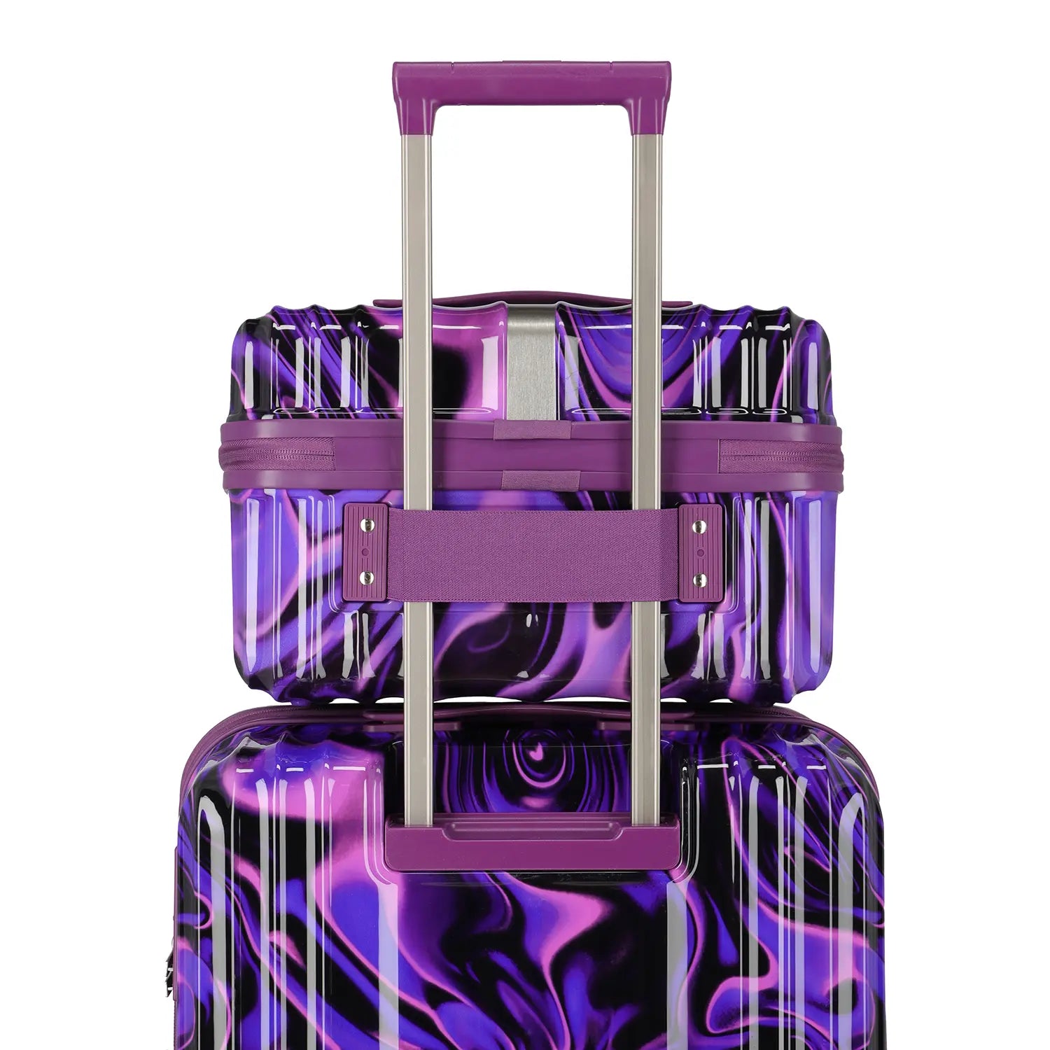 Aufstecksystem Travelite Lascana Edition Beautycase Purple Swirl – eleganter Begleiter für Urlaub und Flugreisen