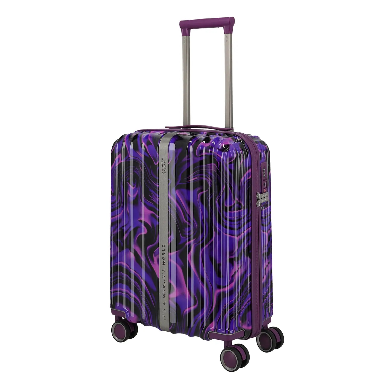 Seitenansicht Travelite Lascana Edition Kabinentrolley S 55 cm cm Purple Swirl