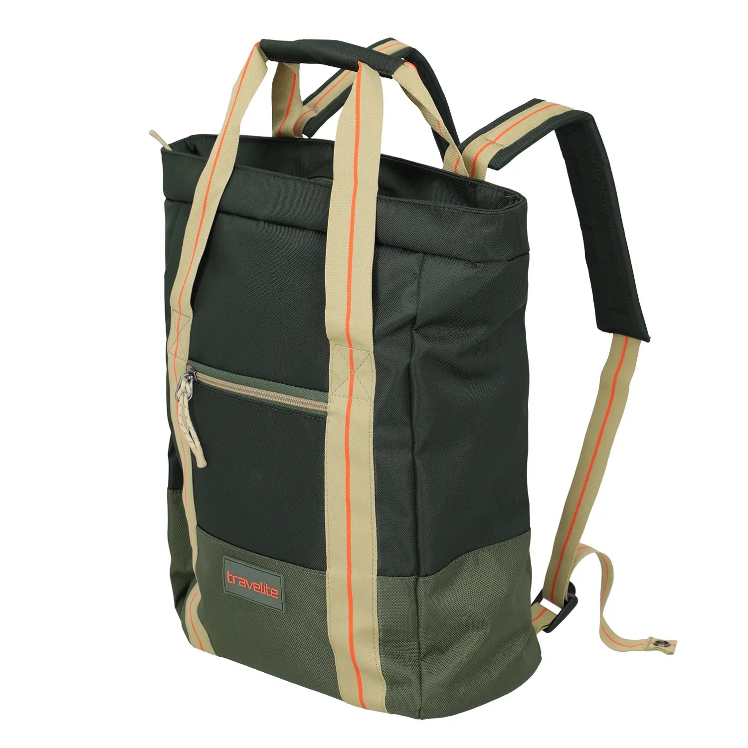 Travelite Color Craze als Rucksack - praktische Umwandlung mit Trageriemen