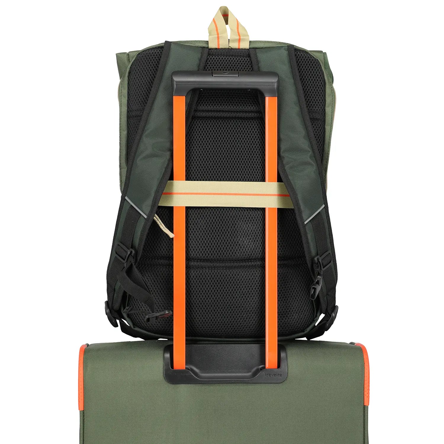 Travelite Color Craze Rucksack 47 cm Oliv - Outdoor-Rucksack mit Aufstecksystem