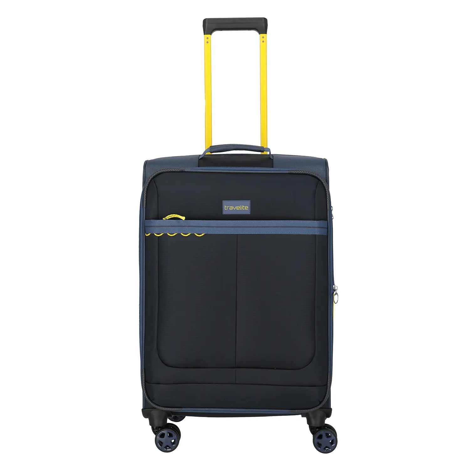 Frontansicht Travelite Color Craze 4-Rollen Trolley M 66 cm - Dunkelblau