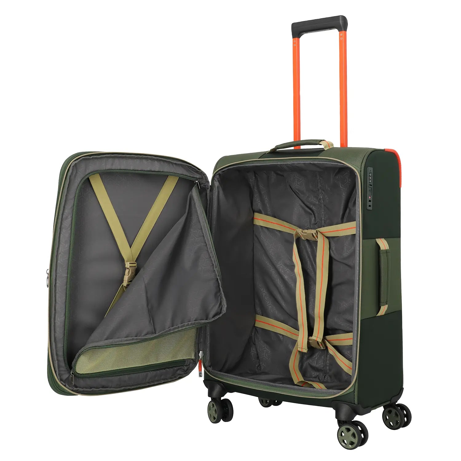 Clevere Innenaufteilung des Travelite Color Craze Trolley M 66 cm