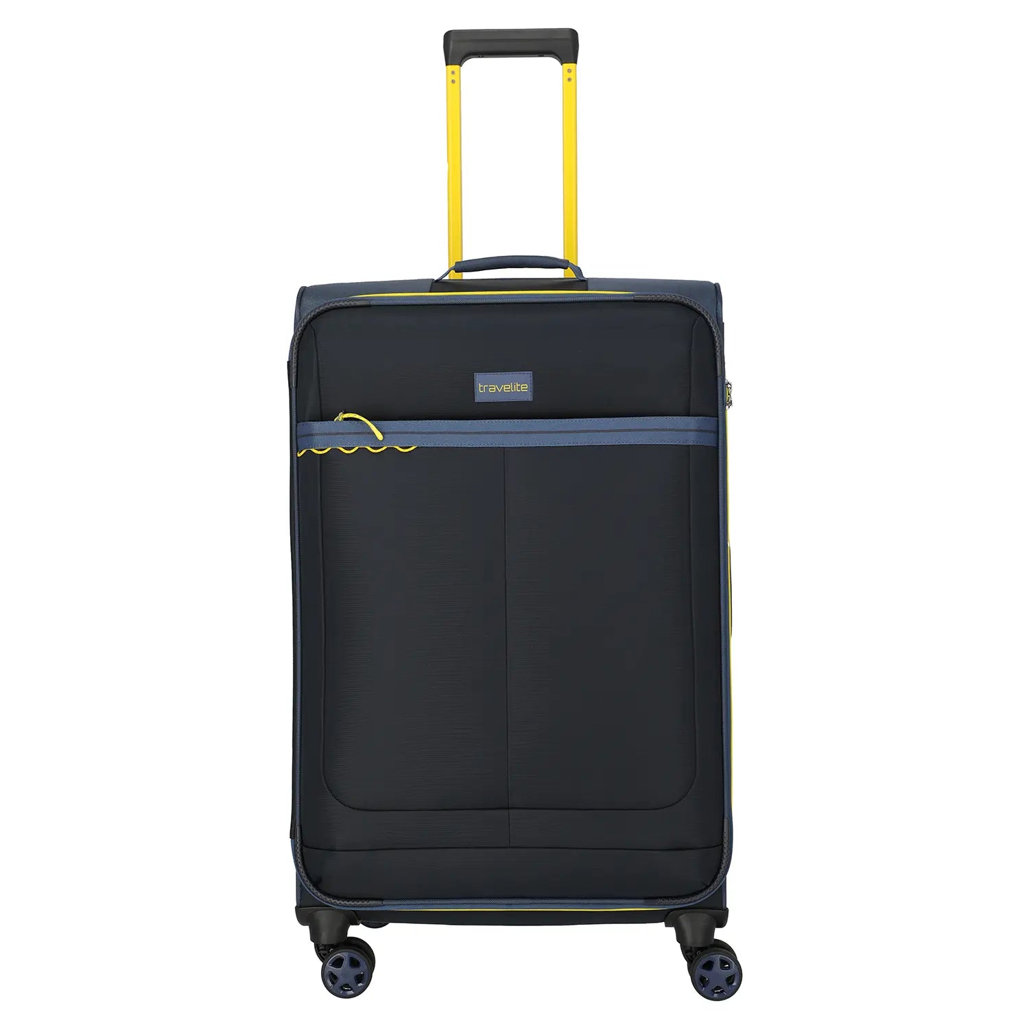 Frontansicht Travelite Color Craze 4-Rollen Trolley L 77 cm - Dunkelblau