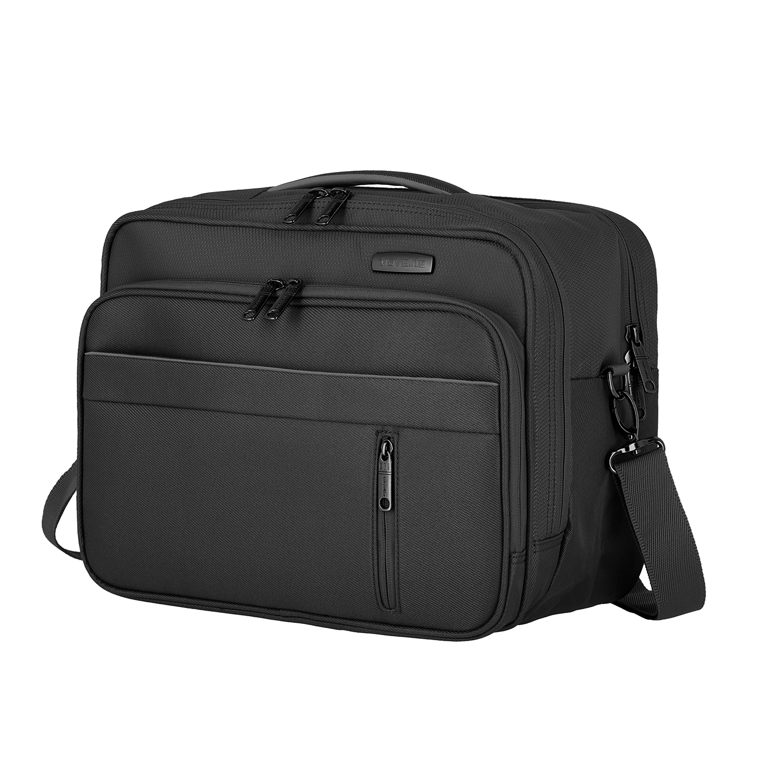 Seitenansicht Travelite Capri Bordtasche schwarz