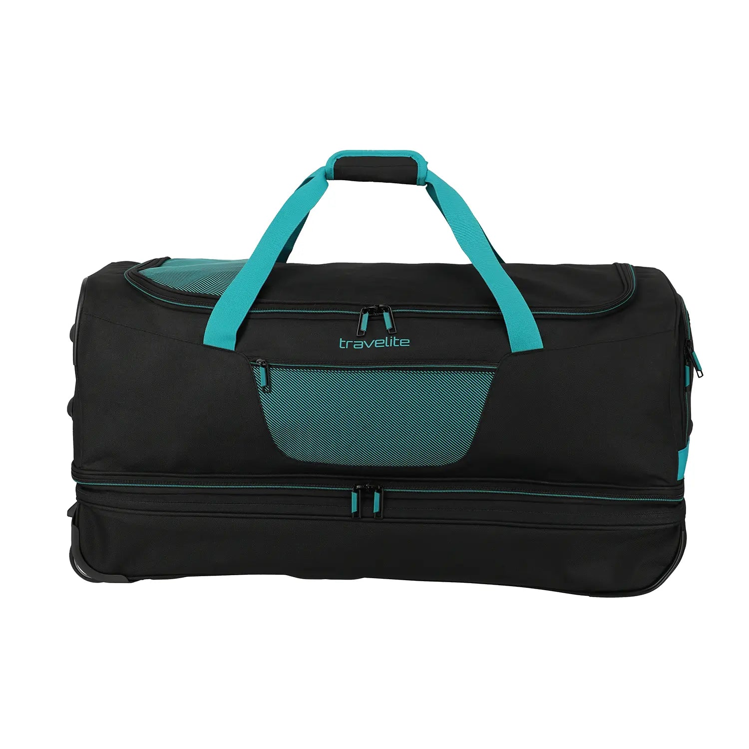 Travelite Basics Rollenreisetasche 70 cm - Grün/Orange