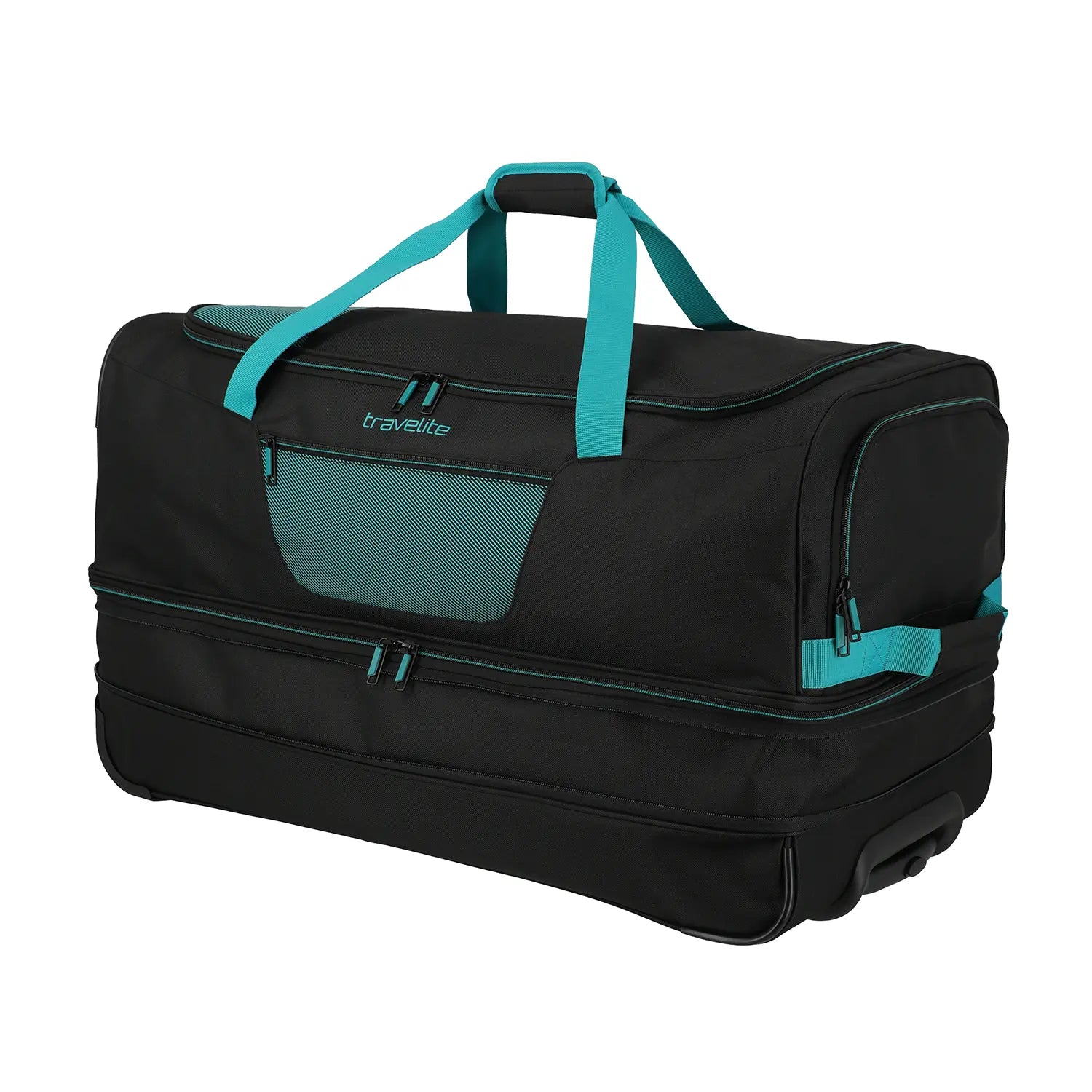 Travelite Basics Rollenreisetasche 70 cm - Grün/Orange