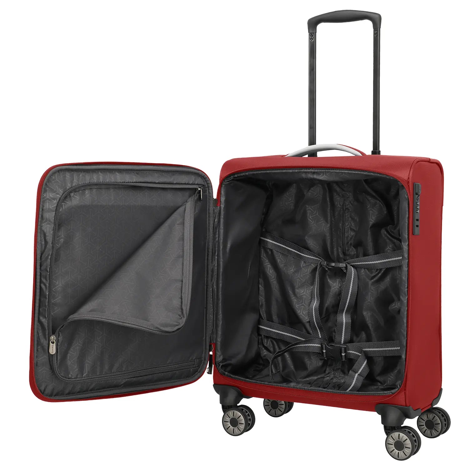 Travelite Jetpack Max Cabin 4-Rollen Trolley 55 cm - Schwarz