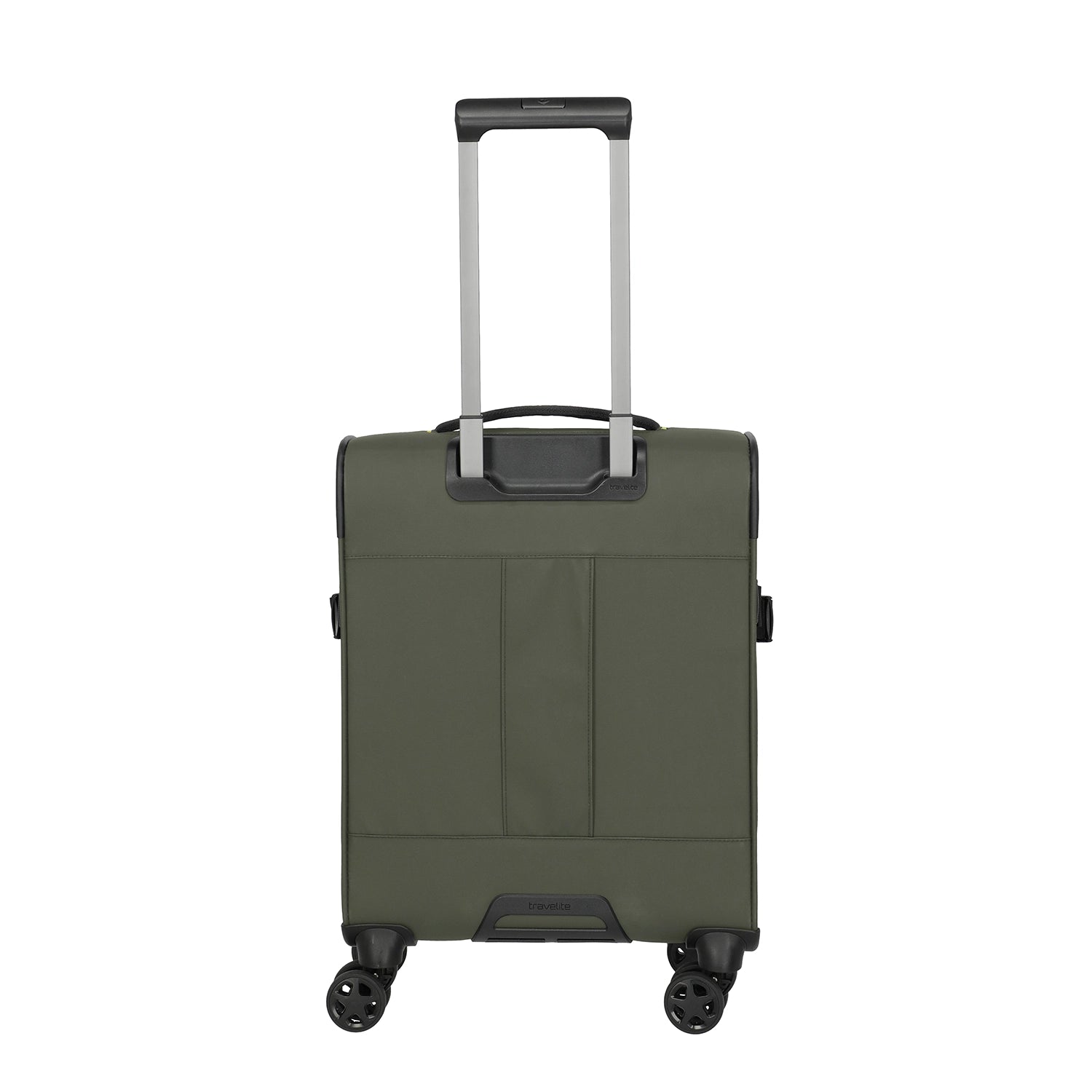 Travelite Briize 4-Rollen Trolley S 55 cm - Rückansicht mit 4 Leichtlaufrollen