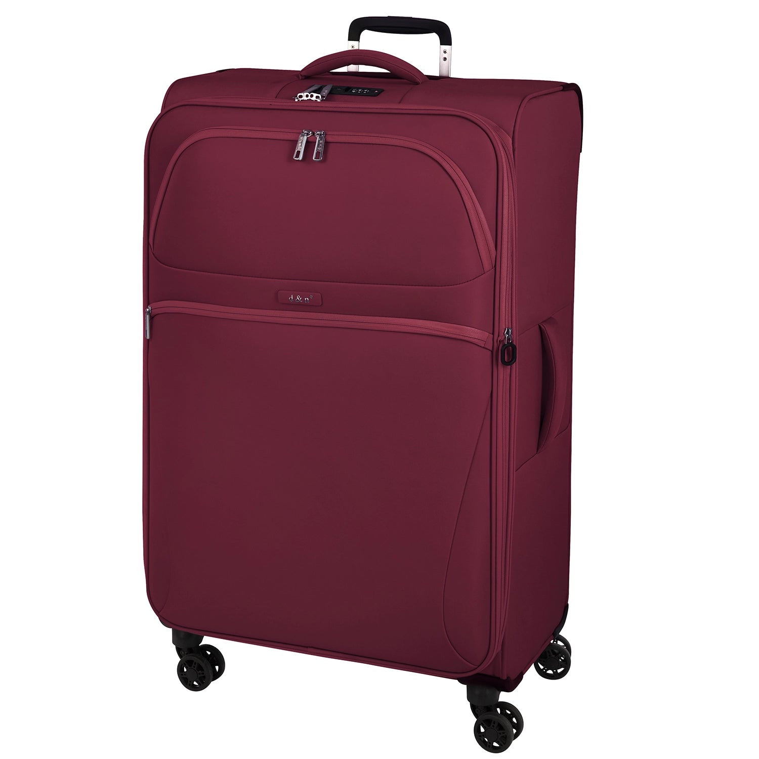 d&n Travel Line 9104 4-wheel trolley 78 cm - dark red