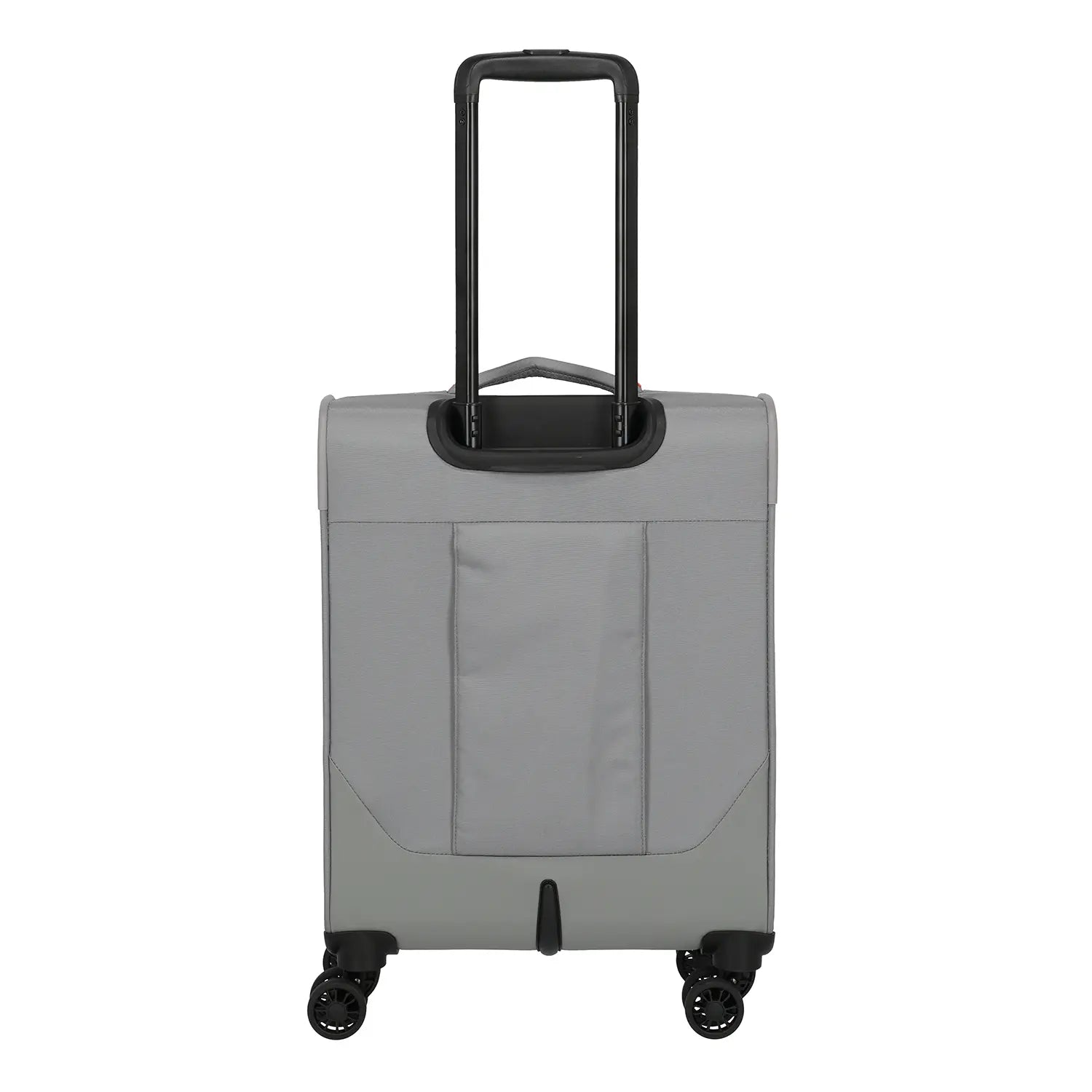 Rückansicht Travelite Umbria Koffer S mit Trolley-Aufstecksystem in Hellgrau