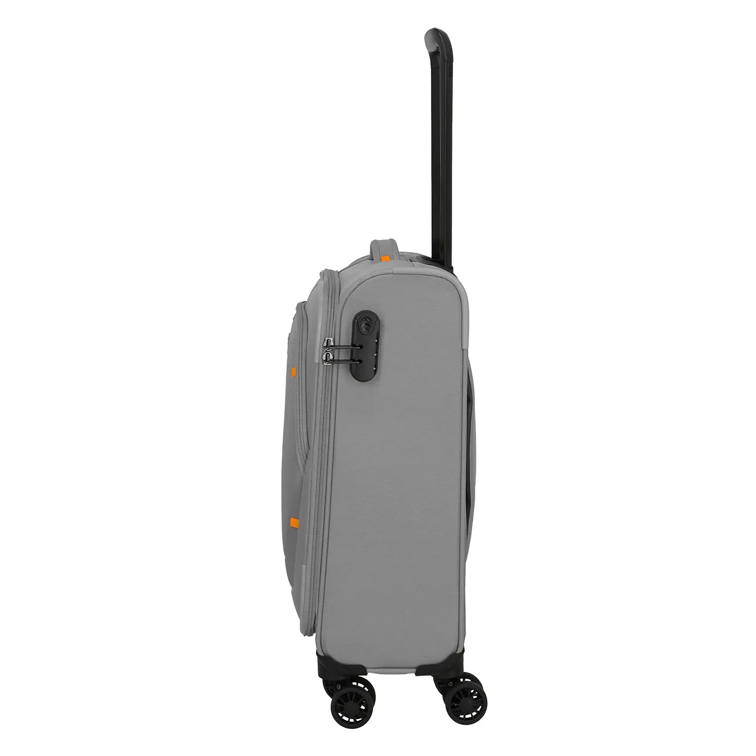 Seitenansicht Handgepäcktrolley S von Travelite Umbria in Hellgrau