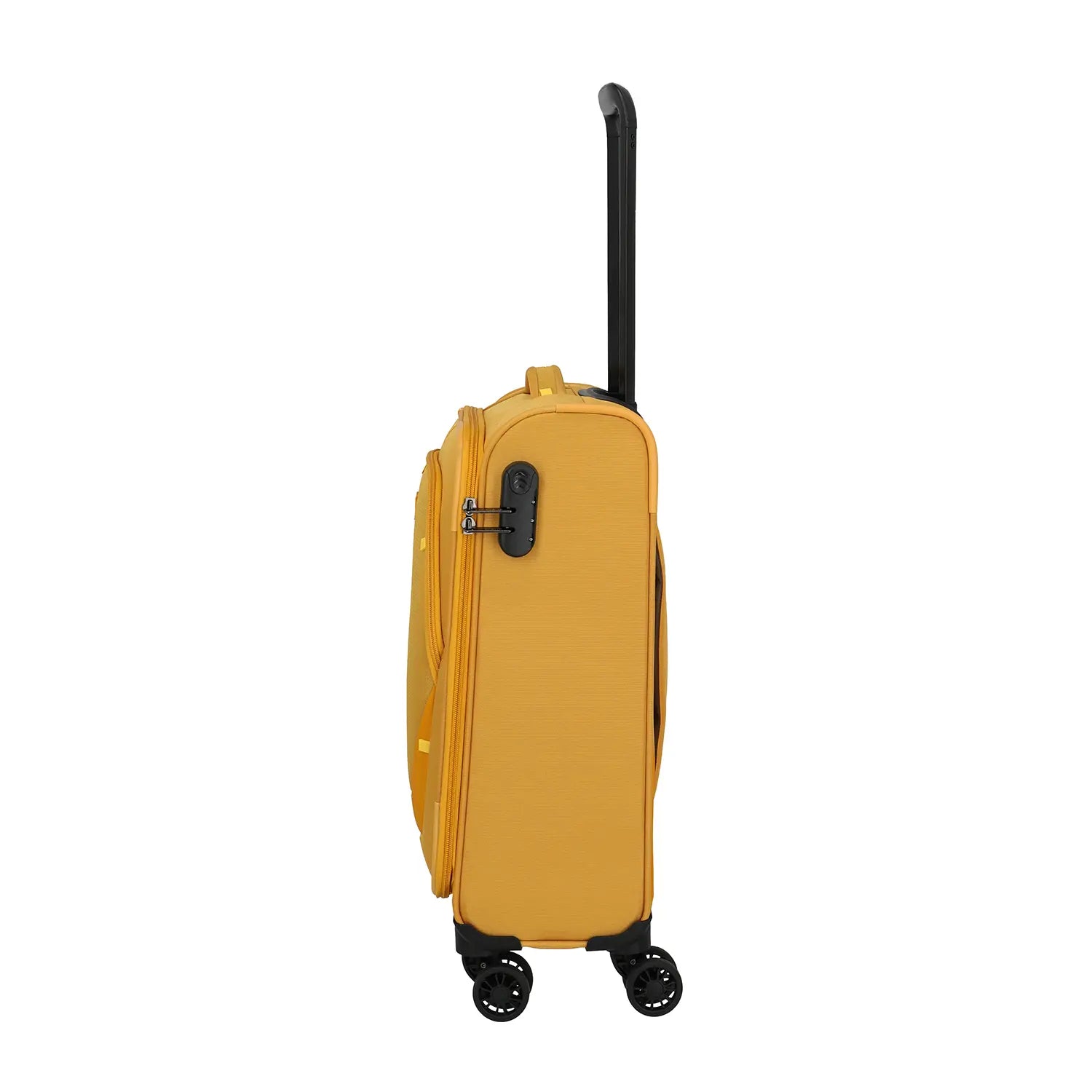 Seitenansicht Travelite Umbria Trolley S mit Zahlenschloss an der Seite