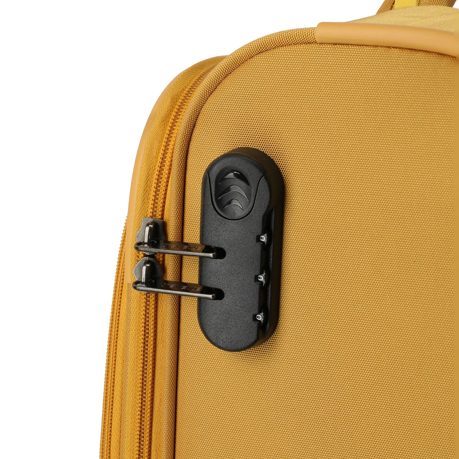 Detailansicht Zahlenschloss Travelite Umbria Trolley in Golden Glow