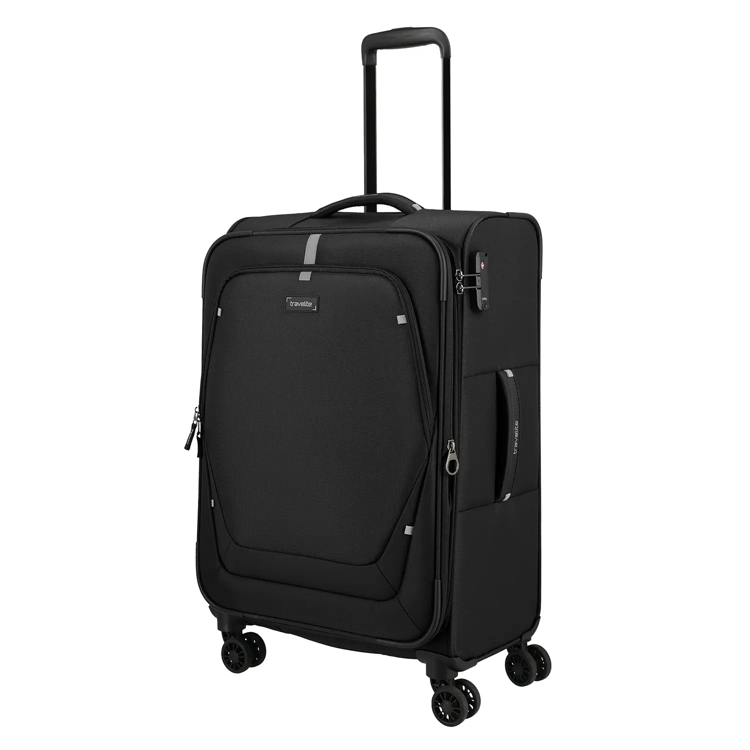 Travelite Umbria 4-Rollen Trolley M 67 cm in Black