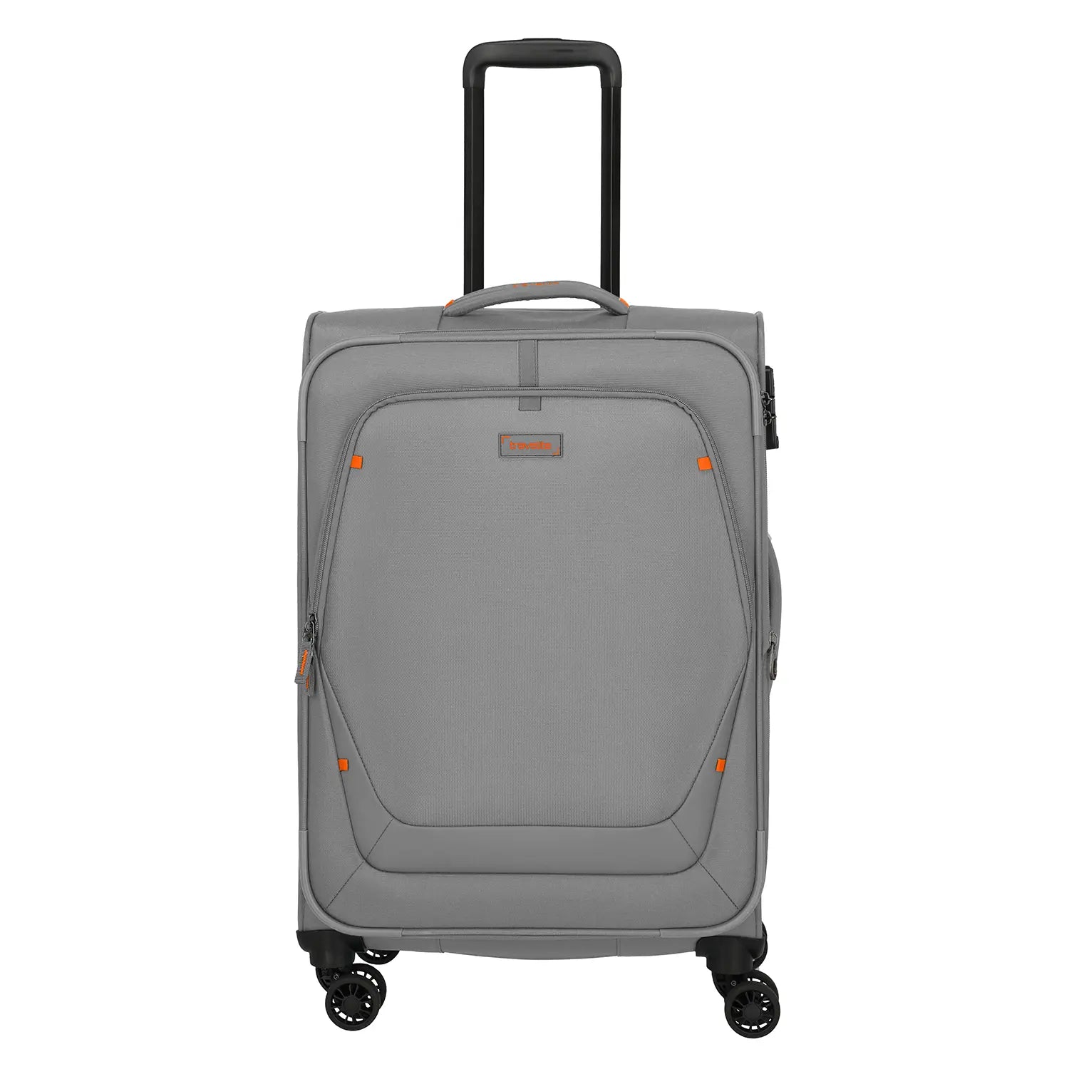 Frontansicht Travelite Umbria 4-Rollen Trolley M 67 cm in Grau
