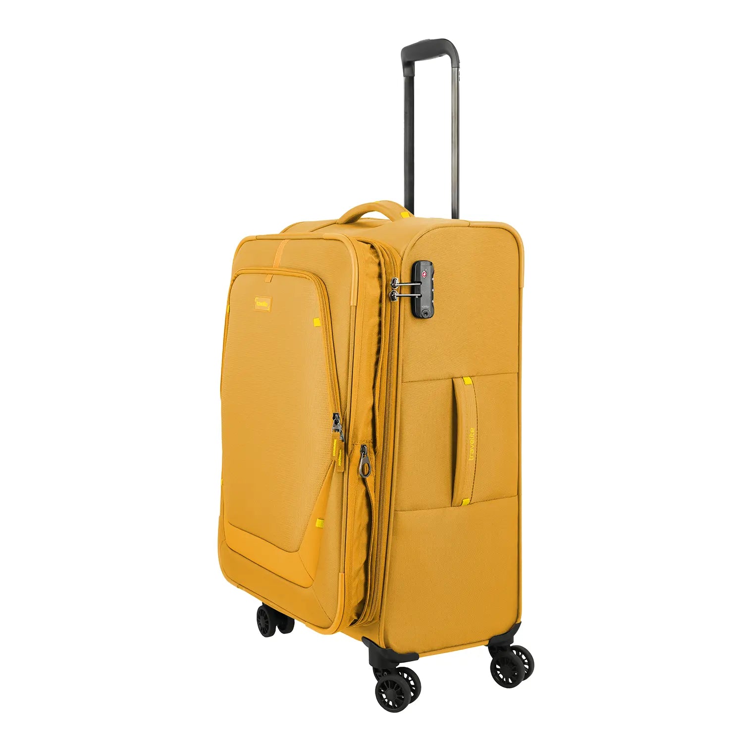 Dehnfalte vom Travelite Umbria 4-Rollen Trolley M 67 cm - Golden Glow