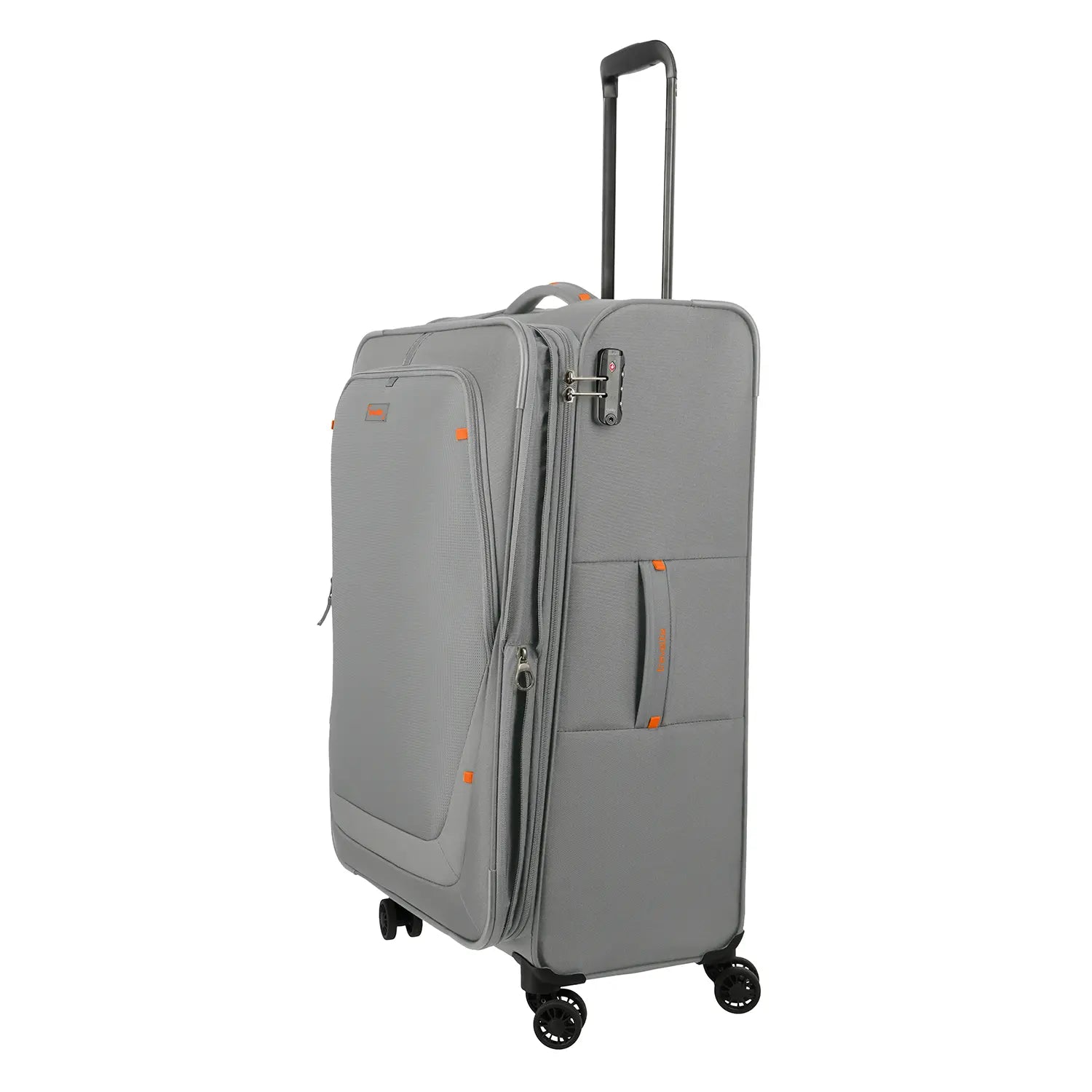 Dehnfalte beim großen Travelite Umbria Trolley L in Smoky Grey