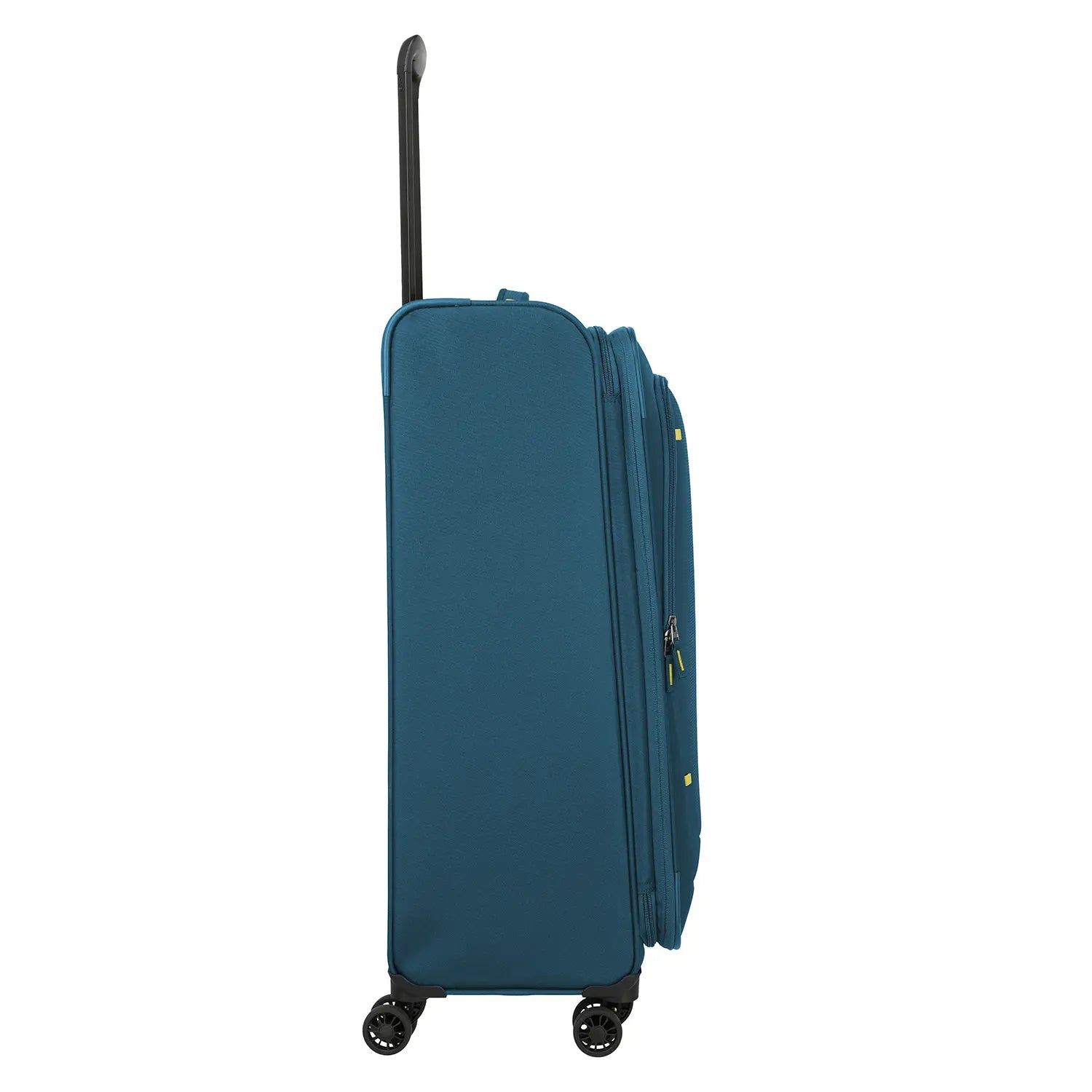 Travelite Umbria Seitenansicht mit Teleskopgriff ausgefahren - ergonomischer Handgriff