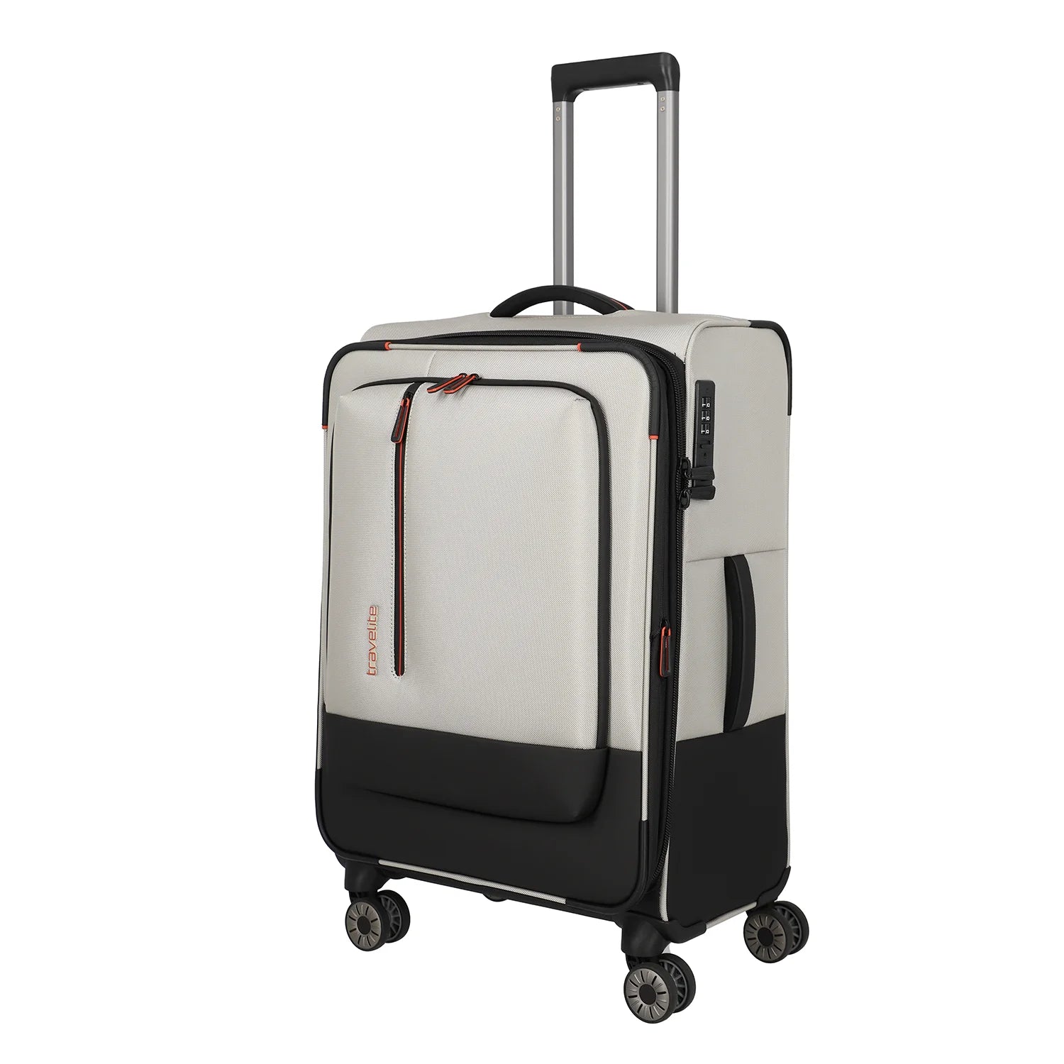Travelite Crosslite 5.0 4-Rollen Trolley M 66 cm - Natur
