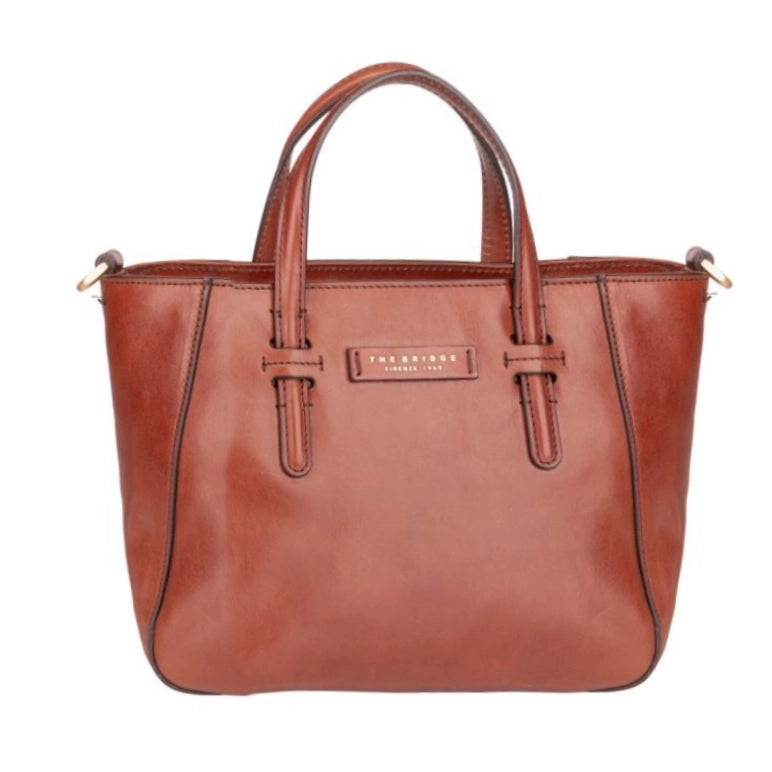 Frontansicht The Bridge Diana Double Function Handtasche in Marrone