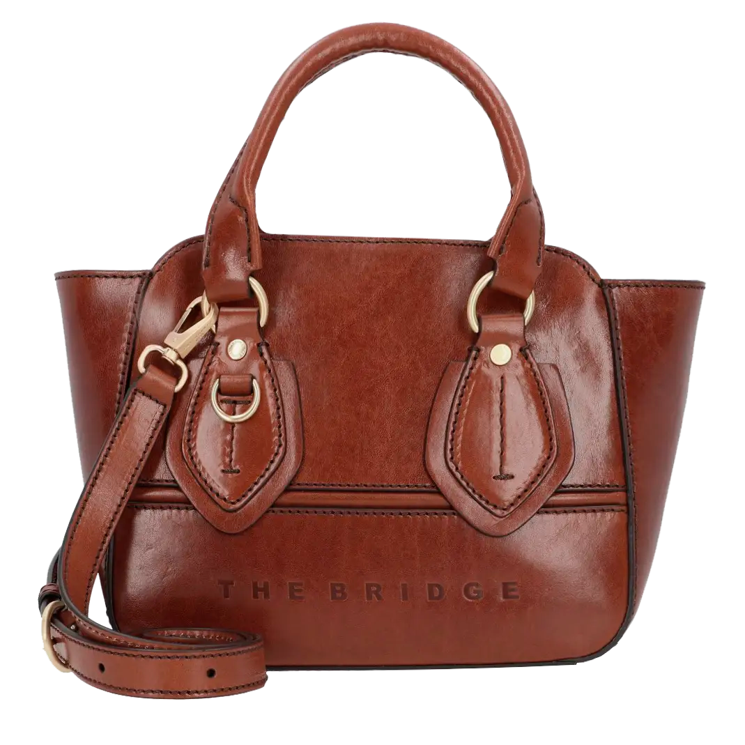 Frontansicht The Bridge Daphne Mini Tote Bag in Marrone