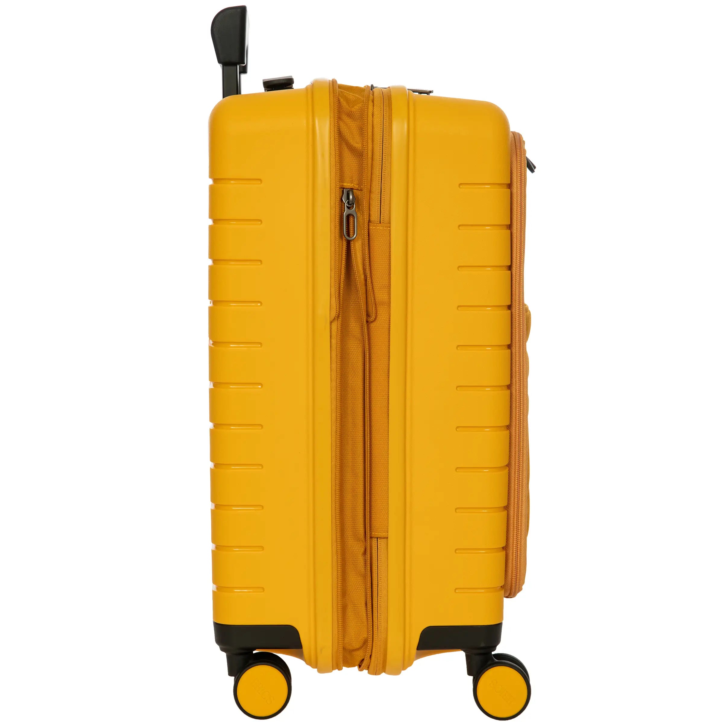 By by Brics Ulisse 4-wheel cabin trolley with front pocket 55 cm - Mango