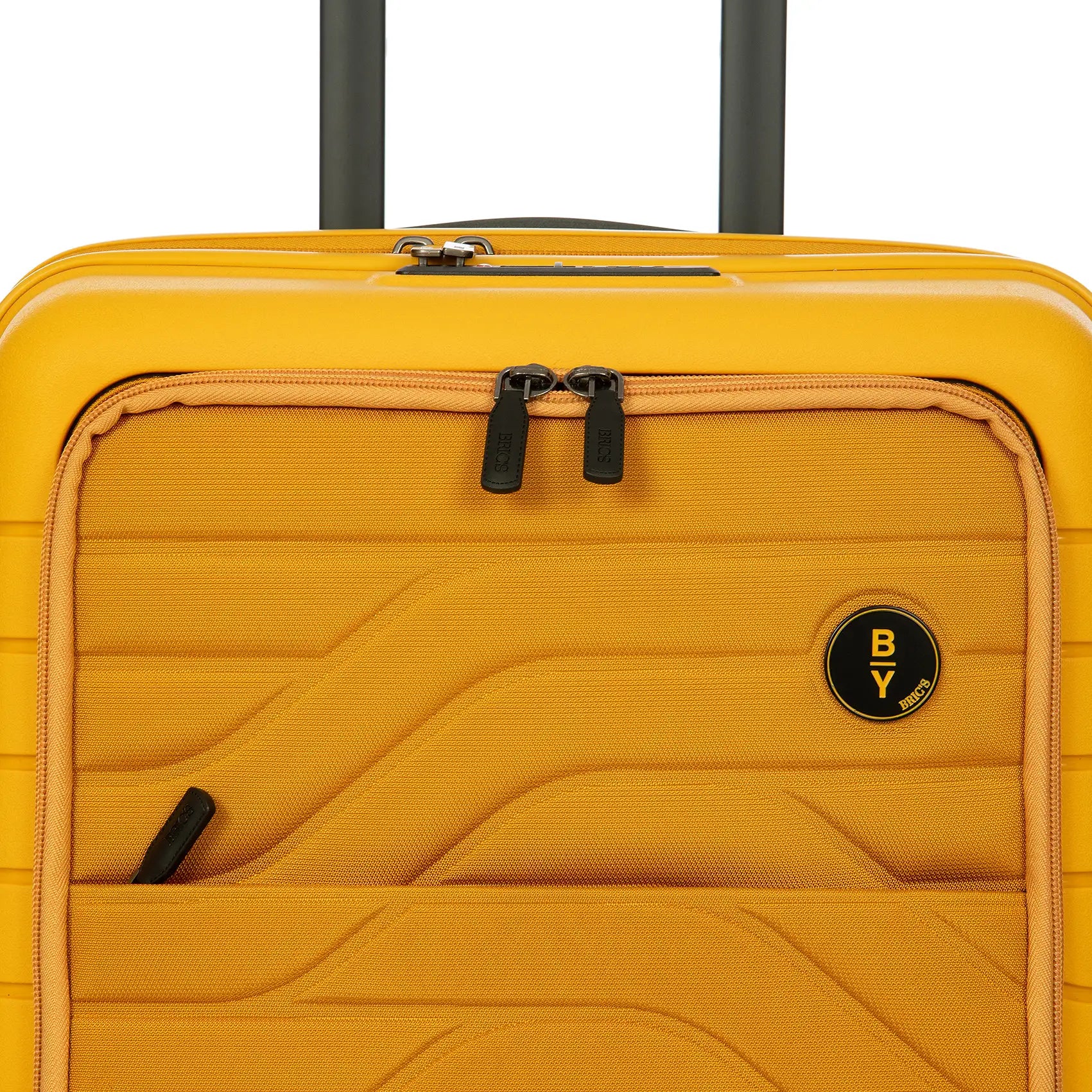 By by Brics Ulisse 4-wheel cabin trolley with front pocket 55 cm - Mango