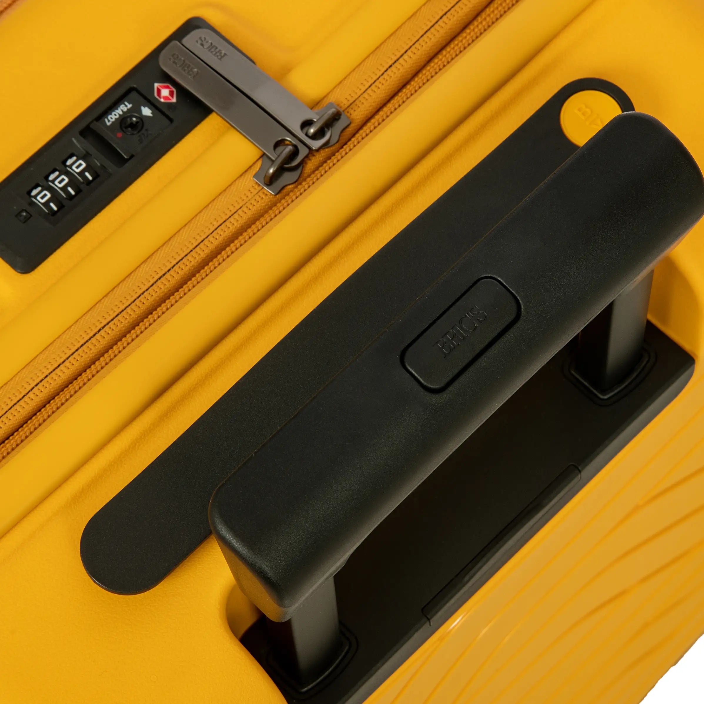 By by Brics Ulisse 4-wheel cabin trolley with front pocket 55 cm - Mango