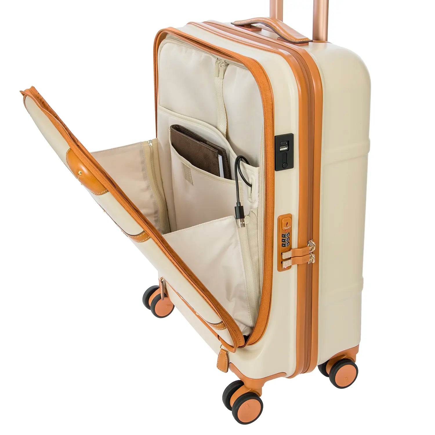 Brics Bellagio 4-Rollen Kabinentrolley 55 cm - Cream