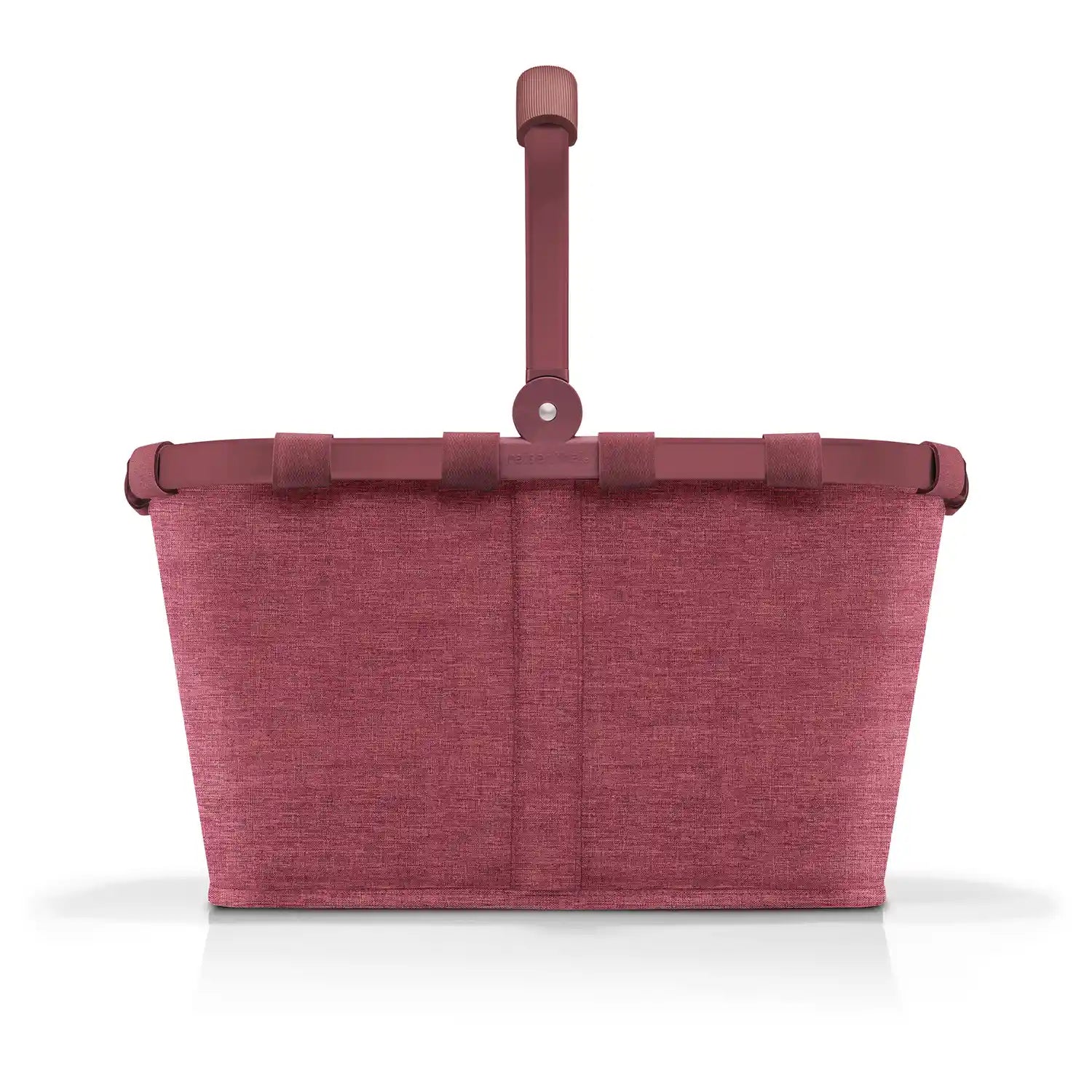 Reisenthel Carrybag Einkaufskorb 48 cm in Twist Maroon mit Aluminiumrahmen