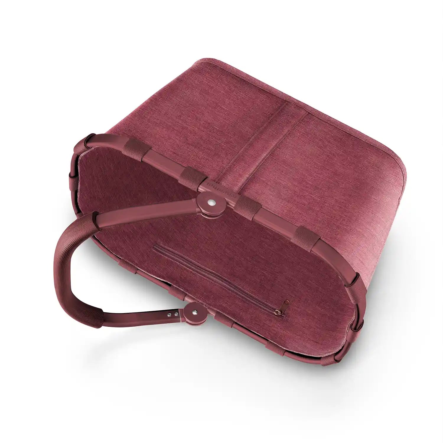 Innenansicht Reisenthel Carrybag Einkaufskorb Twist Maroon 48 cm mit Stauraum