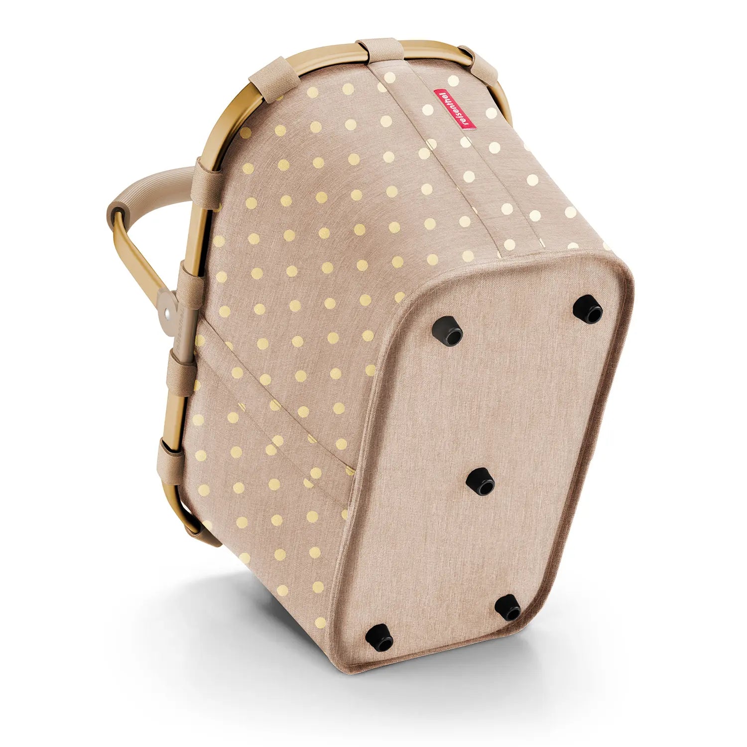 Reisenthel Shopping Carrybag shopping basket 48 cm - Frame Metallic Dots Coffee