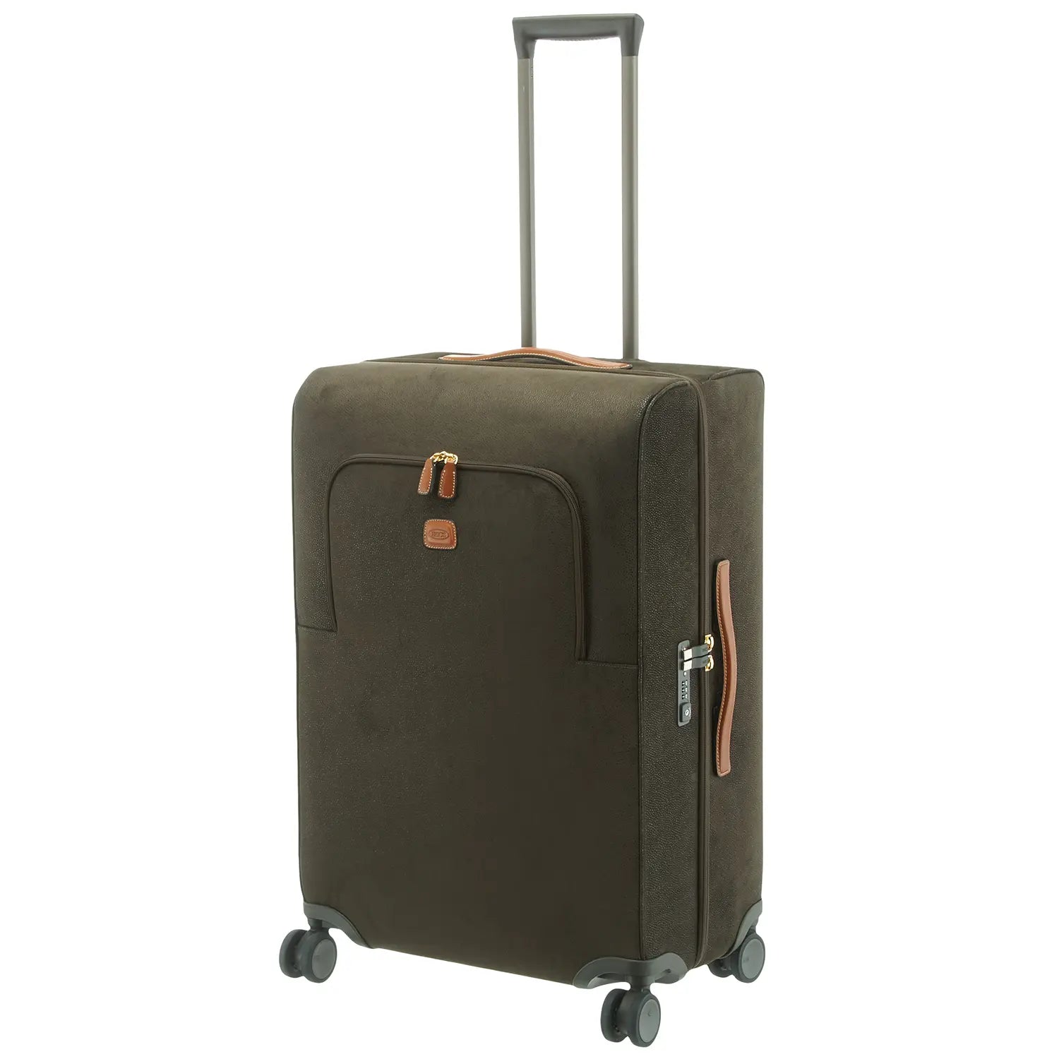 Brics Life 4-Rollen Trolley BLF05271-378 in Olive - 73 cm Reisekoffer mit vier Rollen und Teleskopgriff