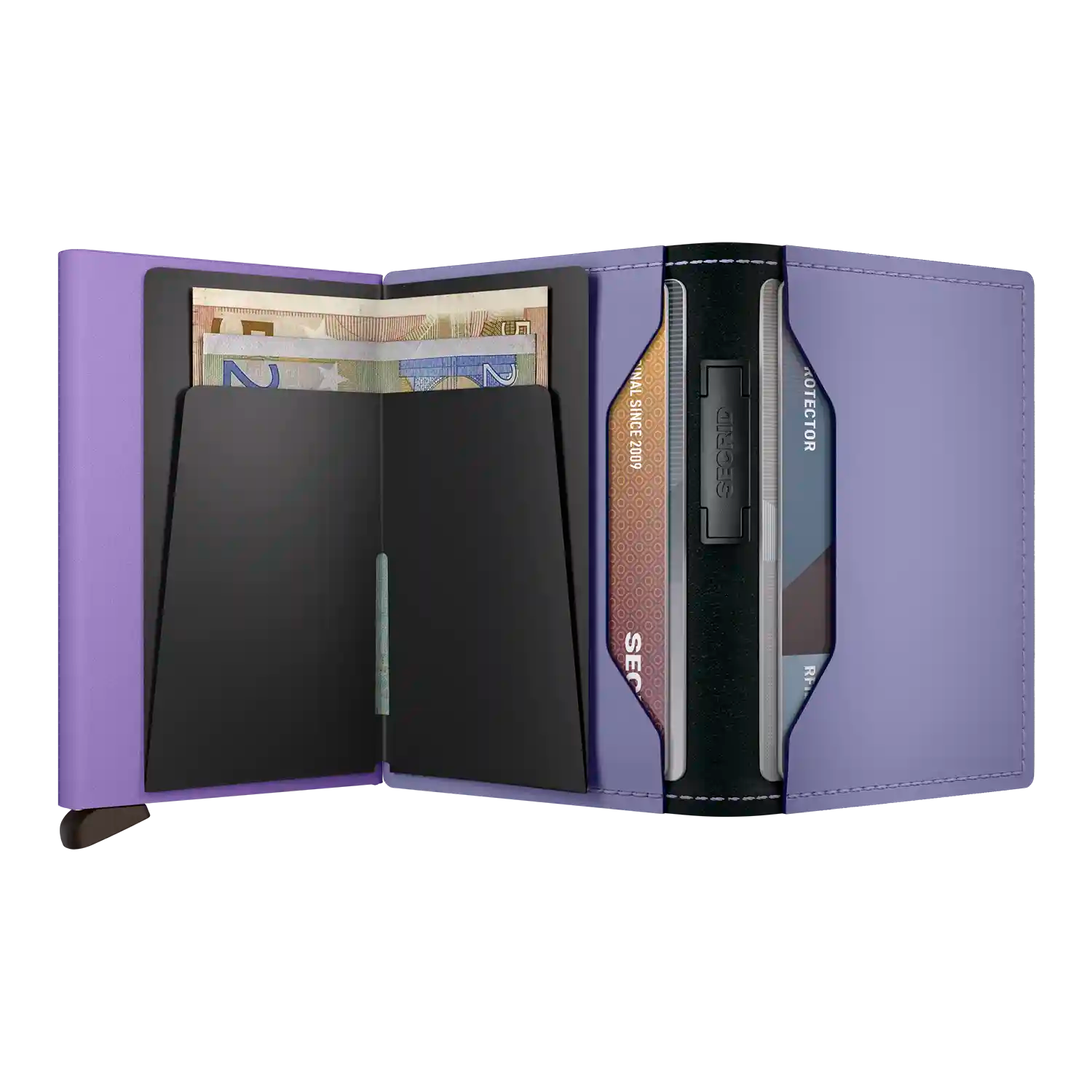 Secrid Wallets Bandwallet Matte Lilac-Violet 10 cm als stylische Geldbörse im Alltag für Karten und Bargeld