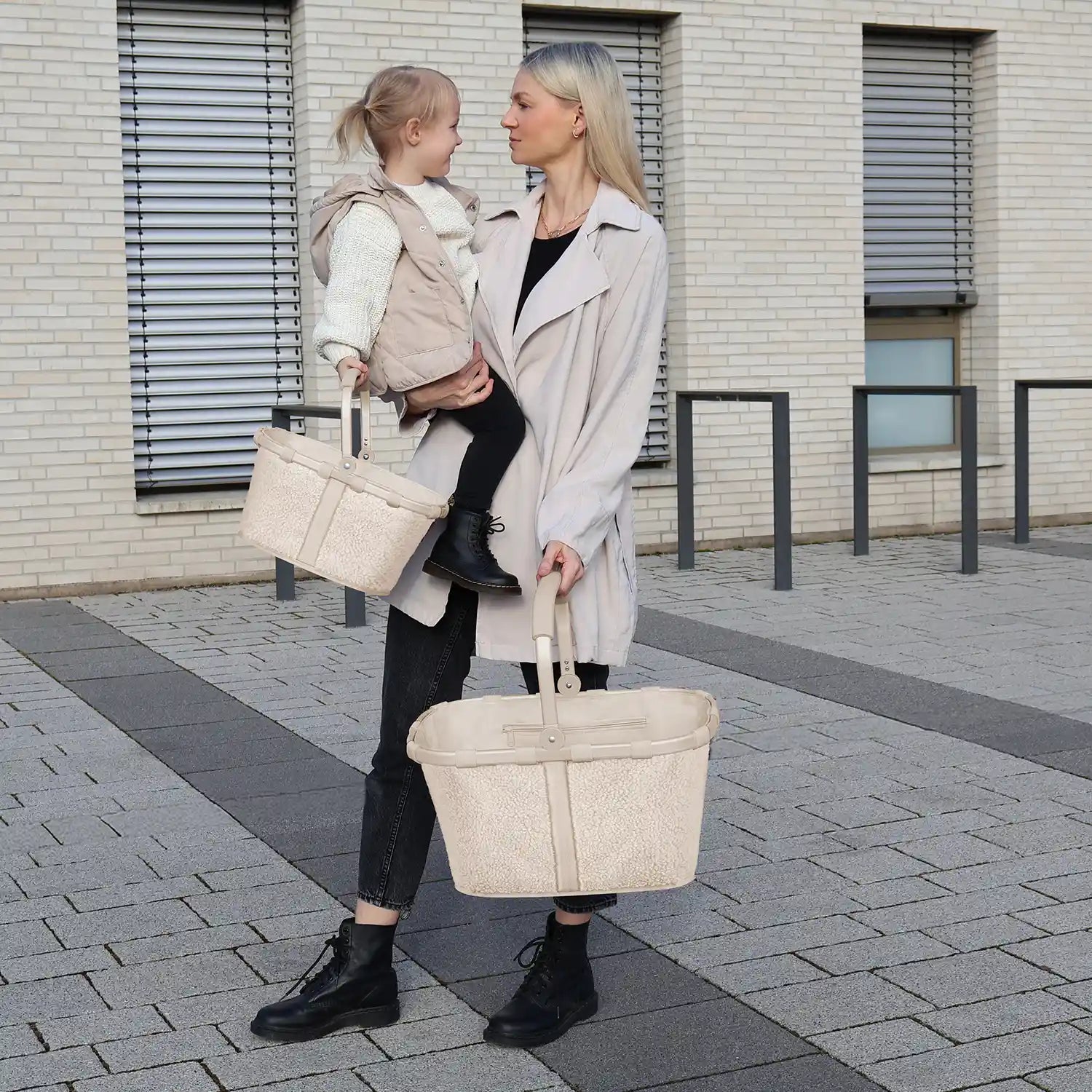 Reisenthel Kinder Einkaufskorb Carrybag XS 33 cm Teddy Sand als Mini-Version für Kinder