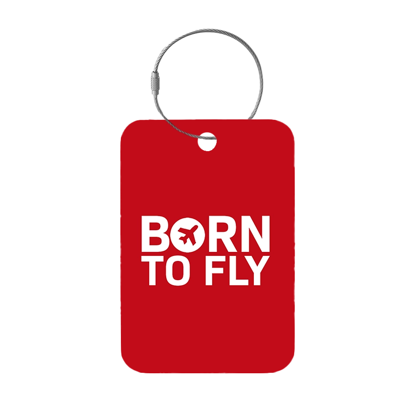 Tag-It Gepäckanhänger 9 cm - Born To Fly - Rot